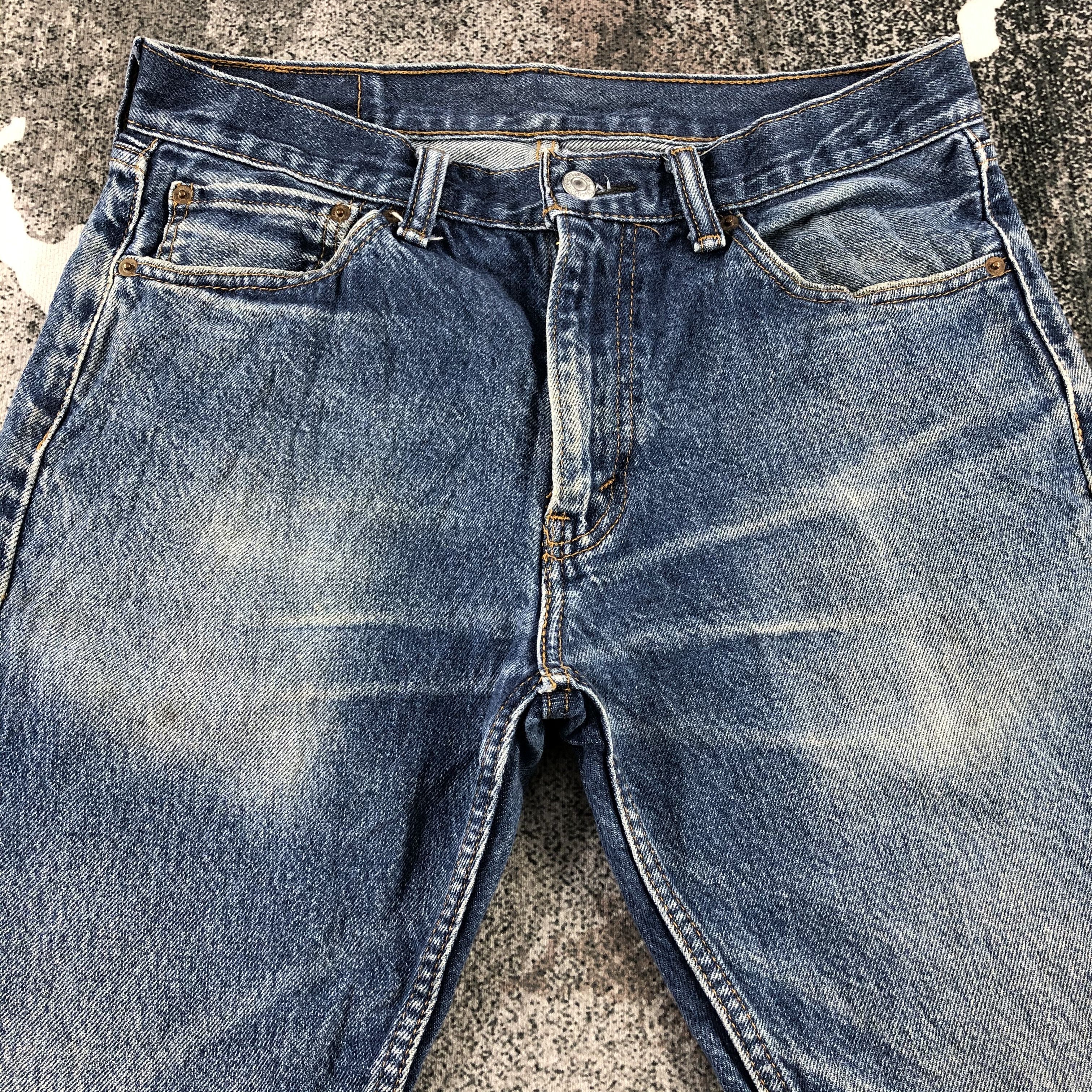 Levi's Vintage Levis 505 Jeans Blue Wash Denim KJ1373 Size US 32 / EU 48 - 3 Thumbnail