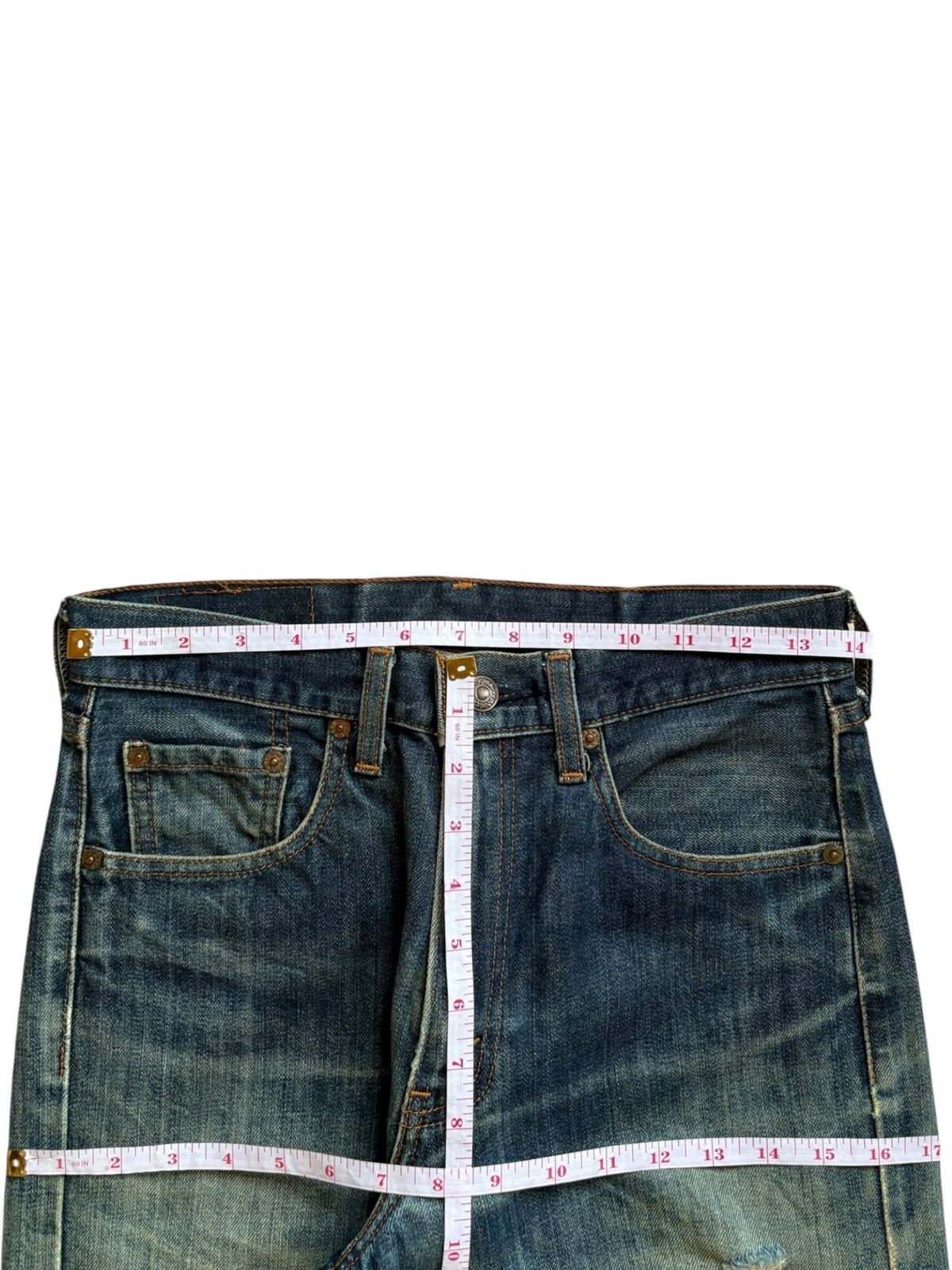 Levi's Vintage 90s Levis 512 Mud Wash Distressed Loose Jeans Size US 28 / EU 44 - 12 Thumbnail