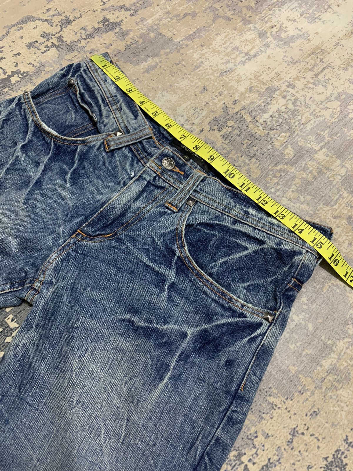 If Six Was Nine Archive Japanese Place Plan Attack Violence Flare Jeans Y2K Size US 30 / EU 46 - 19 Thumbnail