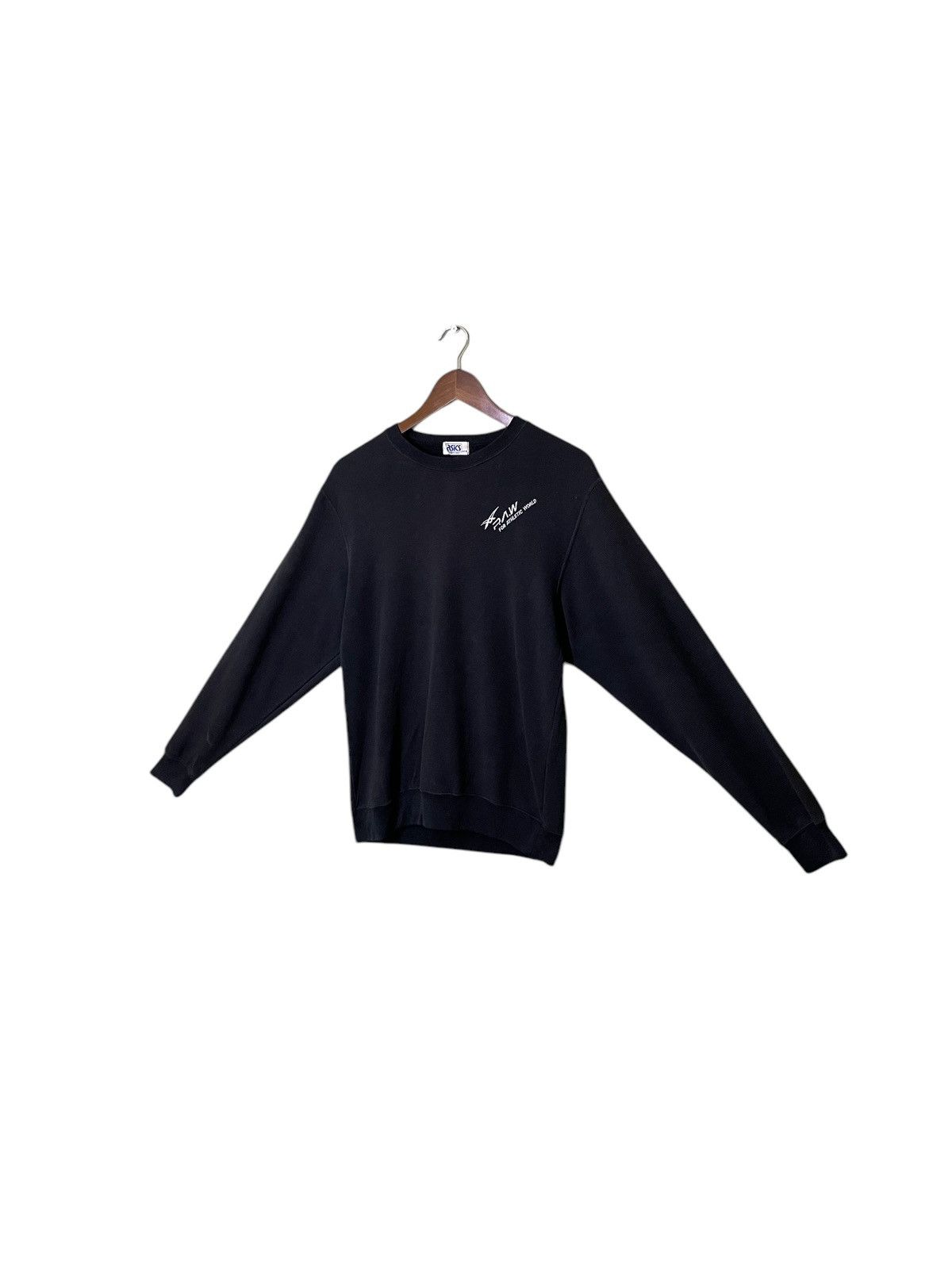 Asics ASICS embroidered small logo sweatshirt color black Size US M / EU 48-50 / 2 - 2 Thumbnail
