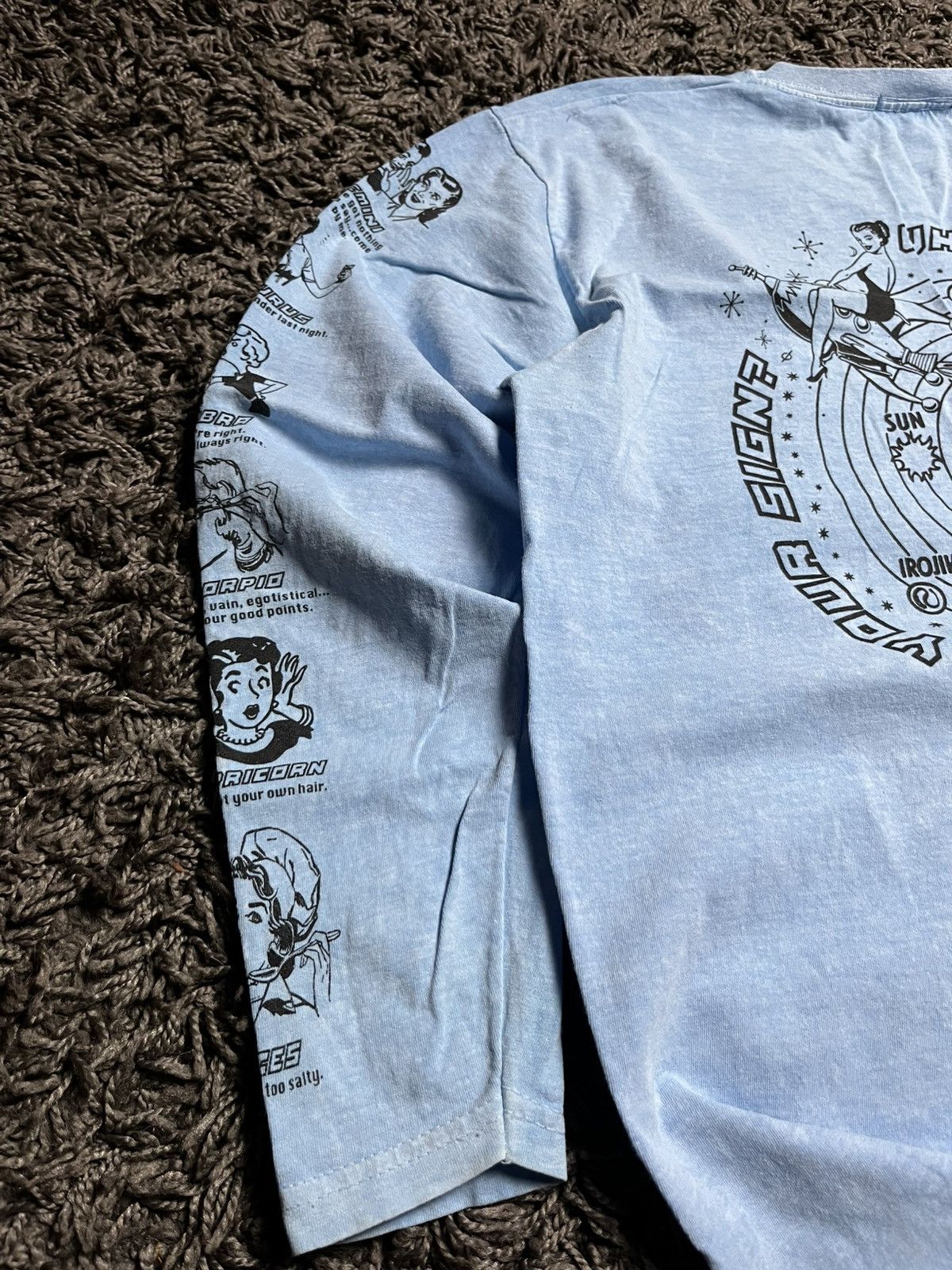 Girl Skateboards New Girl Order Retro Space Astrology Graphic Longsleeve Blue Size US M / EU 48-50 / 2 - 6 Thumbnail
