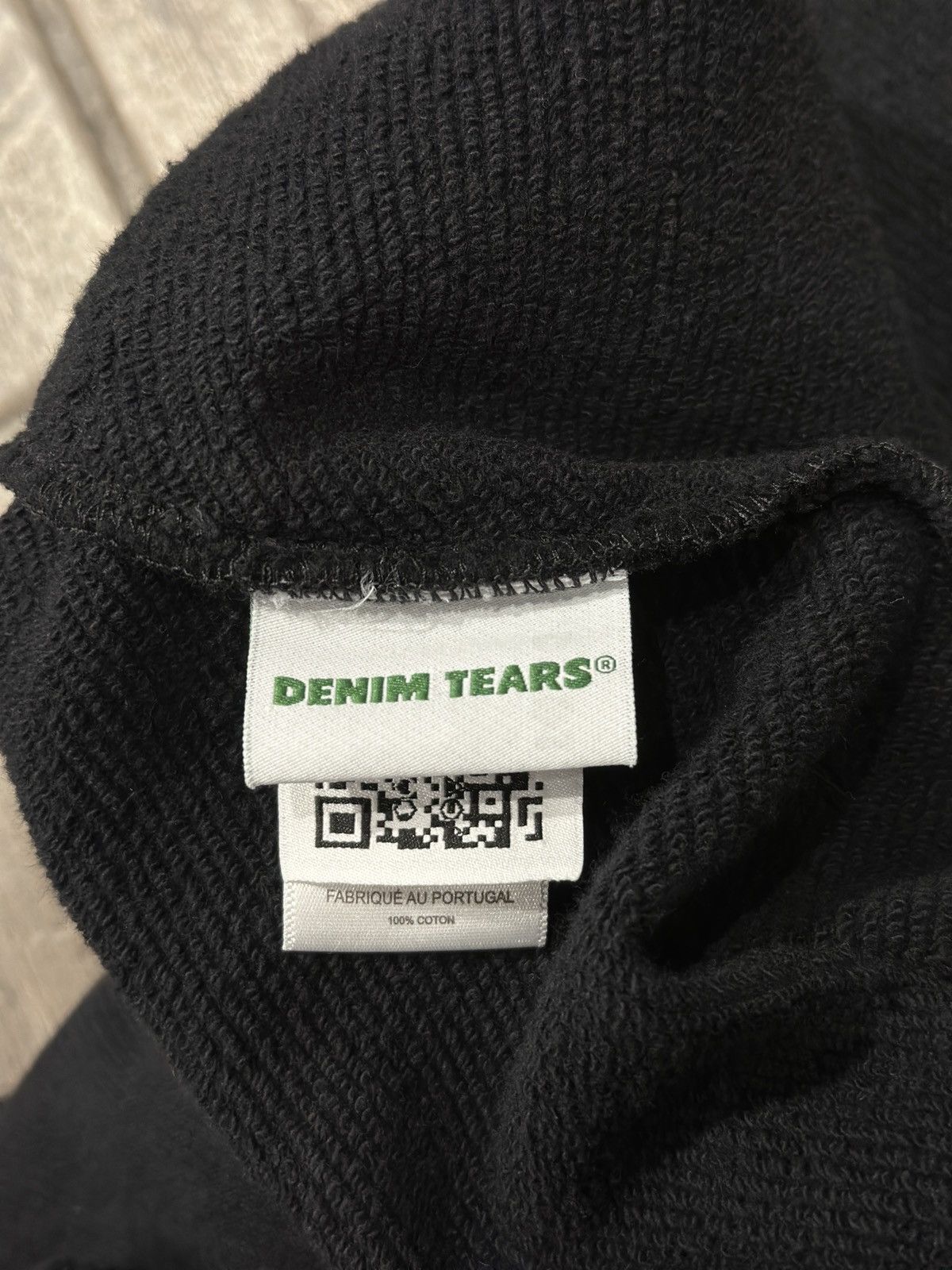 DENIM TEARS Denim Tears Big Cotton Wreath Sweat Shorts Black Size US 30 / EU 46 - 3 Thumbnail