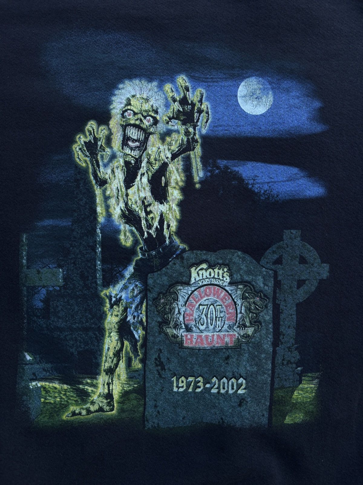 Expert Horror × Vintage Vintage 2002 Knotts Scary Farm Halloween Haunt Sweater Sz. L Size US L / EU 52-54 / 3 - 5 Thumbnail