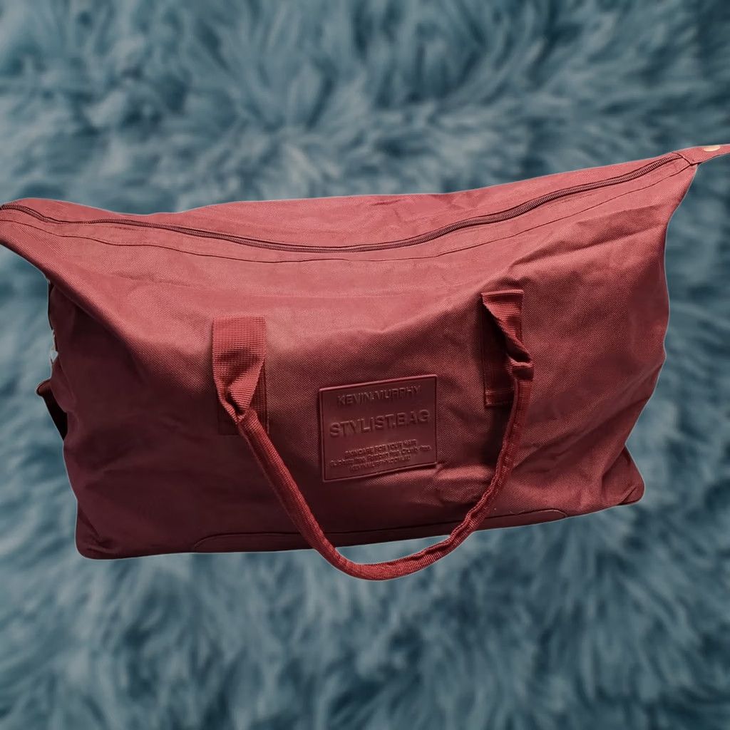 Vintage Kevin Murphy Stylist Duffle Bag Womens Burgundy Canvas Dual Top Handle KMuc2046 Size L / US 10 / IT 46 - 1 Thumbnail