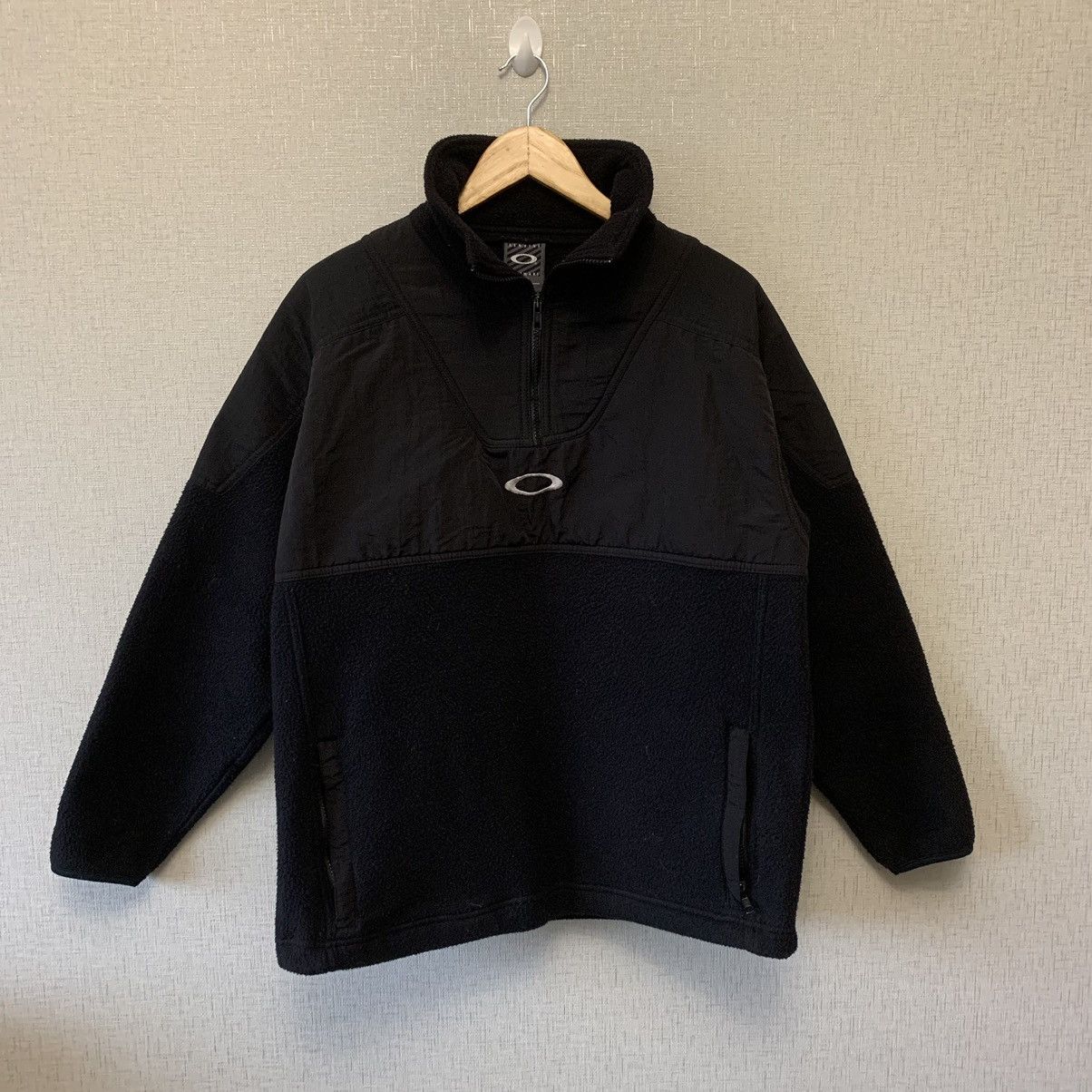 90s oakley software half zip pullover