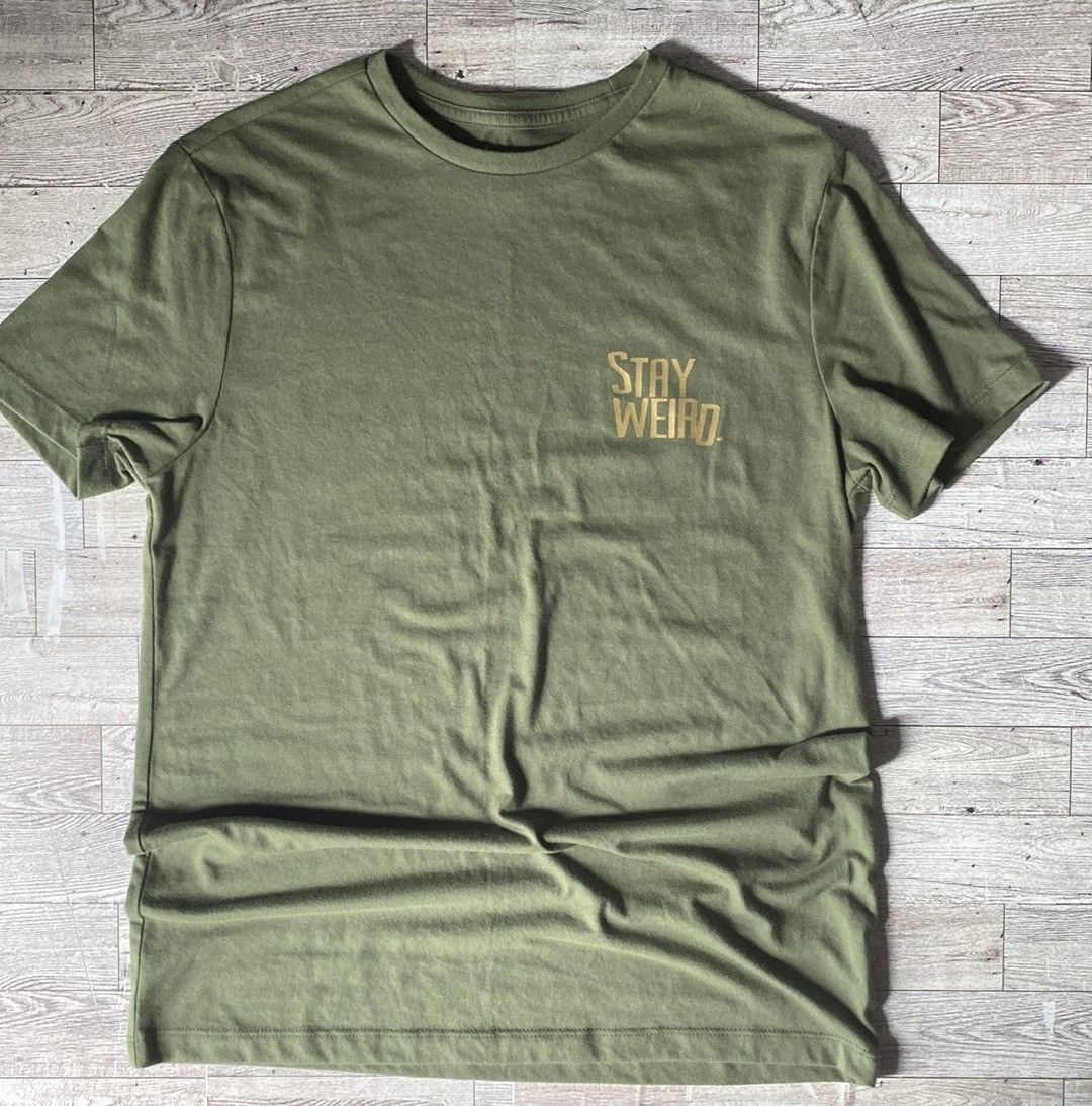Other “Stay Weird”, Olive Green, Custom, Casual Crew Neck Tee Size US S / EU 44-46 / 1 - 8 Thumbnail