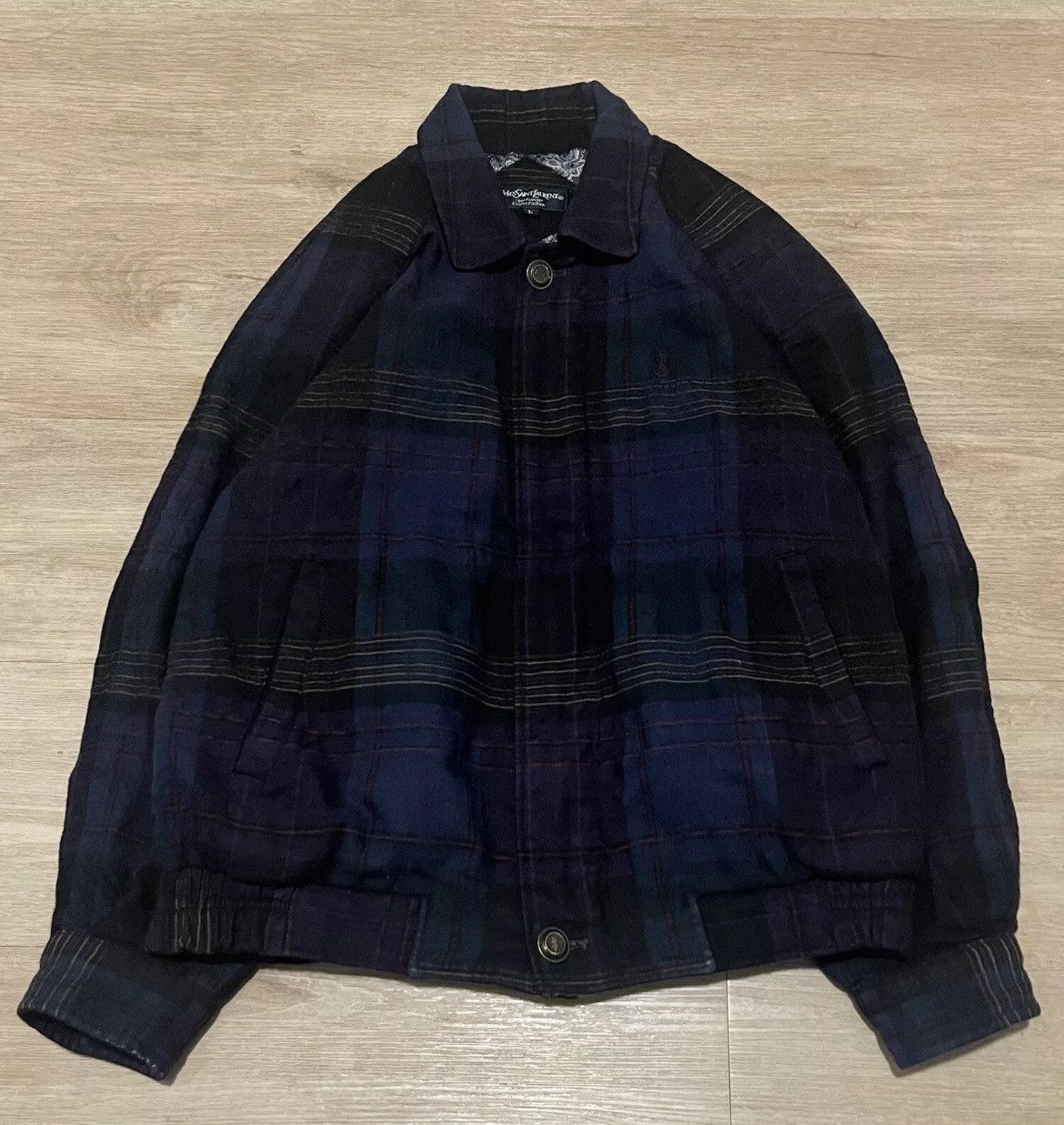 Saint Laurent Plaid Jacket | Grailed