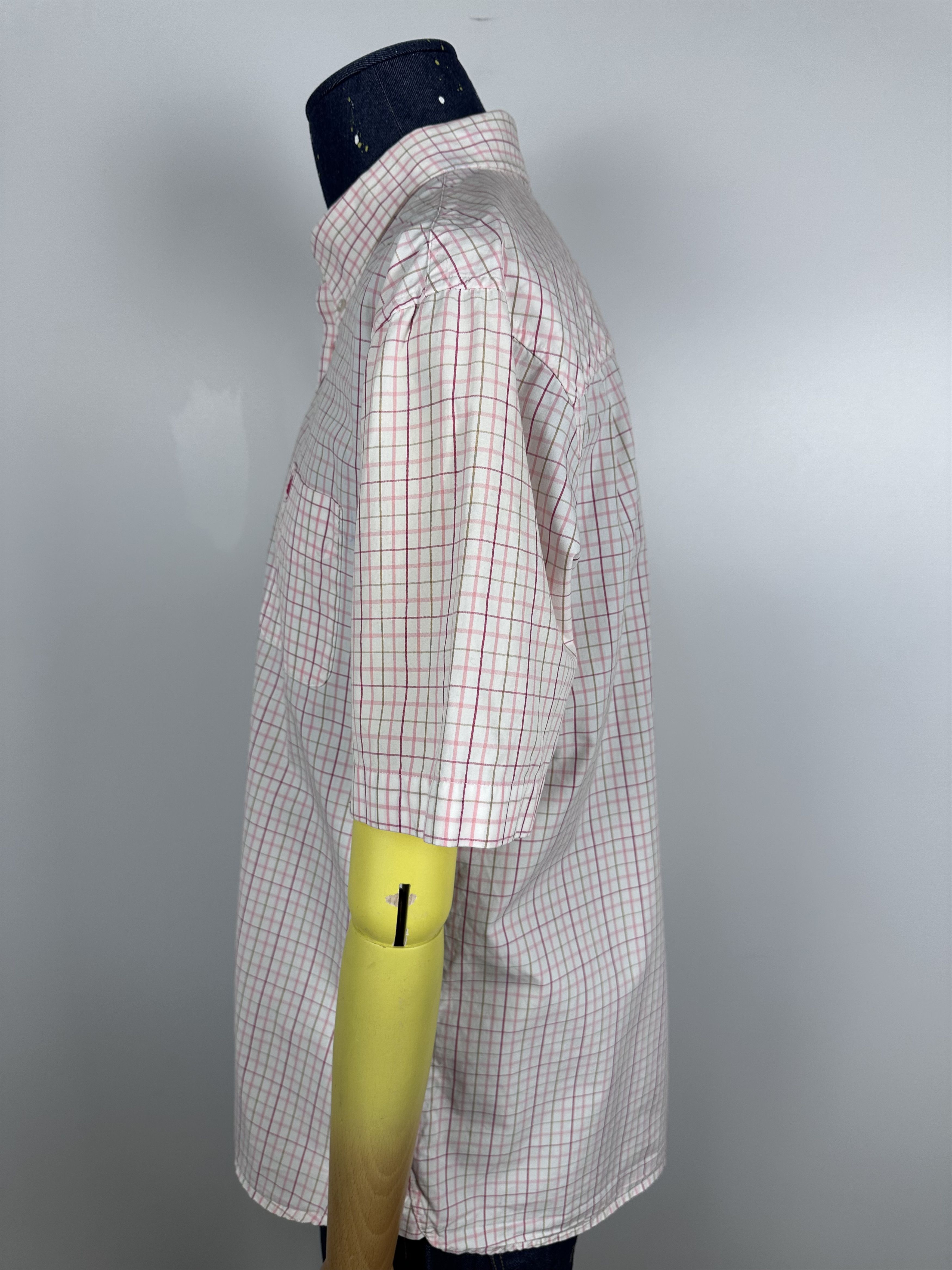 Fred Perry × Vintage Fred Perry Short Sleeve Button Down Shirt Check Patterned Size US XL / EU 56 / 4 - 6 Thumbnail
