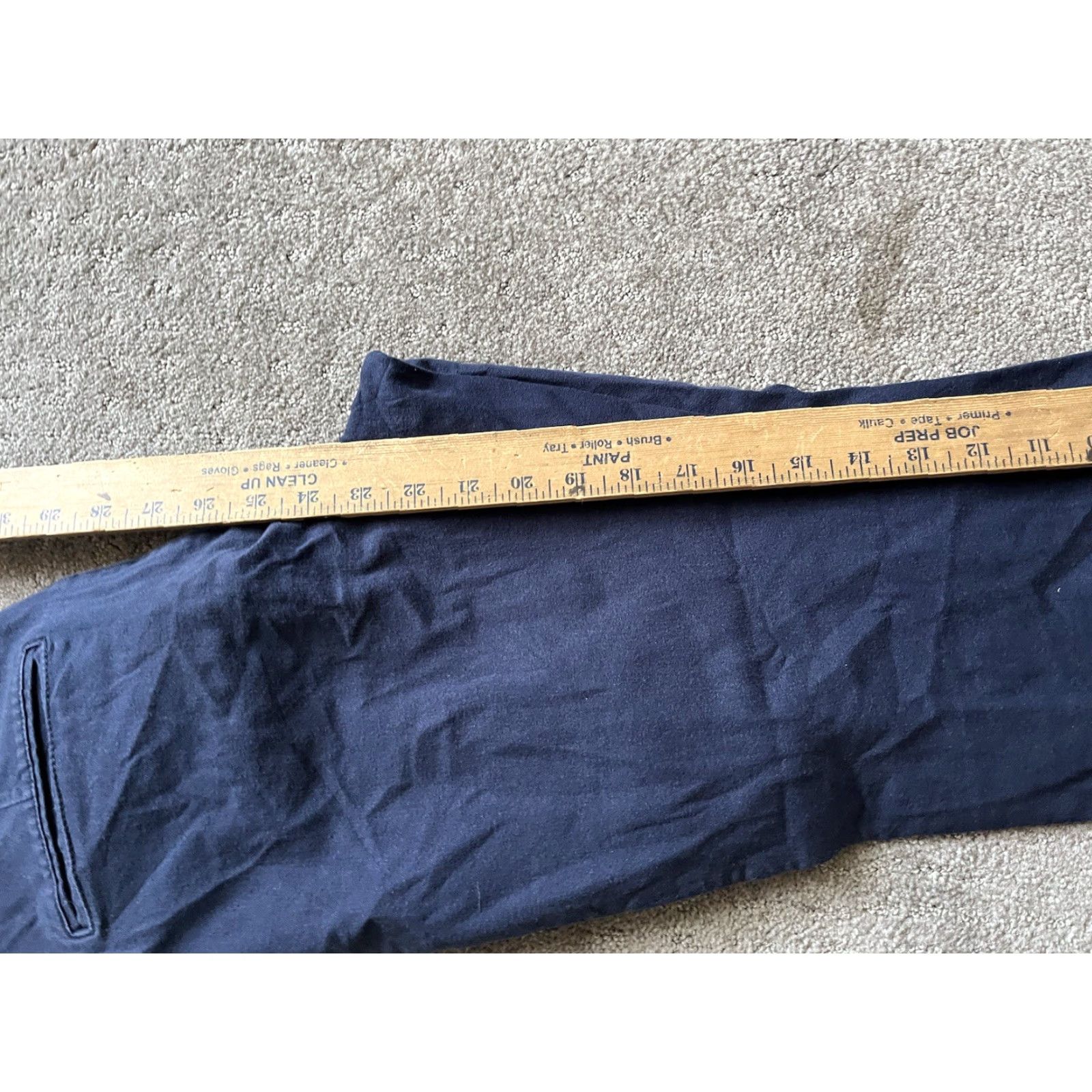 Gap VINTAGE GAP Women's Cropped Pants Size 12 Navy Blue City Style Casual Straight Leg Size 34" / US 12 / IT 48 - 6 Thumbnail