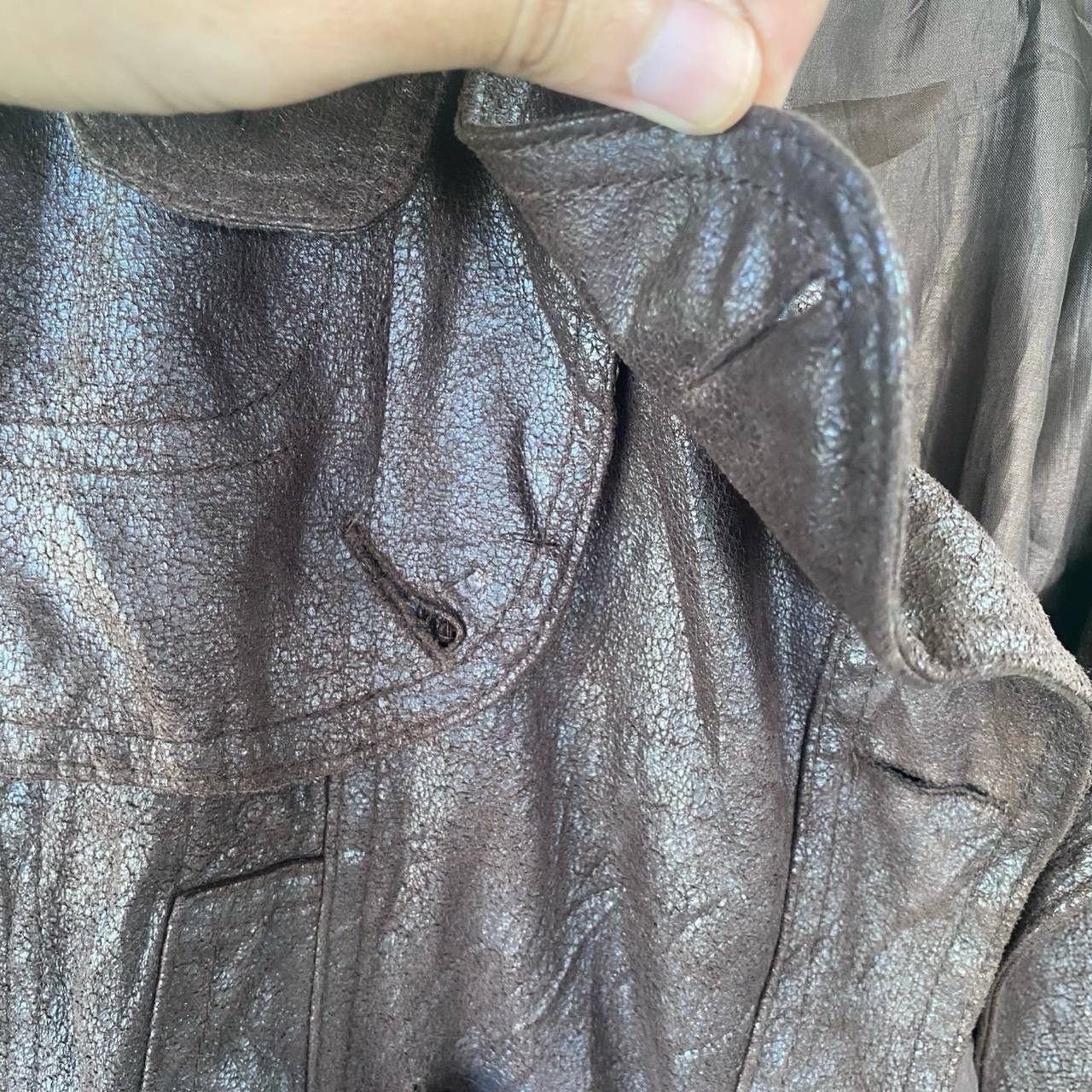 Genuine Leather × Vintage Vintage Pu Leather Crop Top Size S / US 4 / IT 40 - 6 Thumbnail