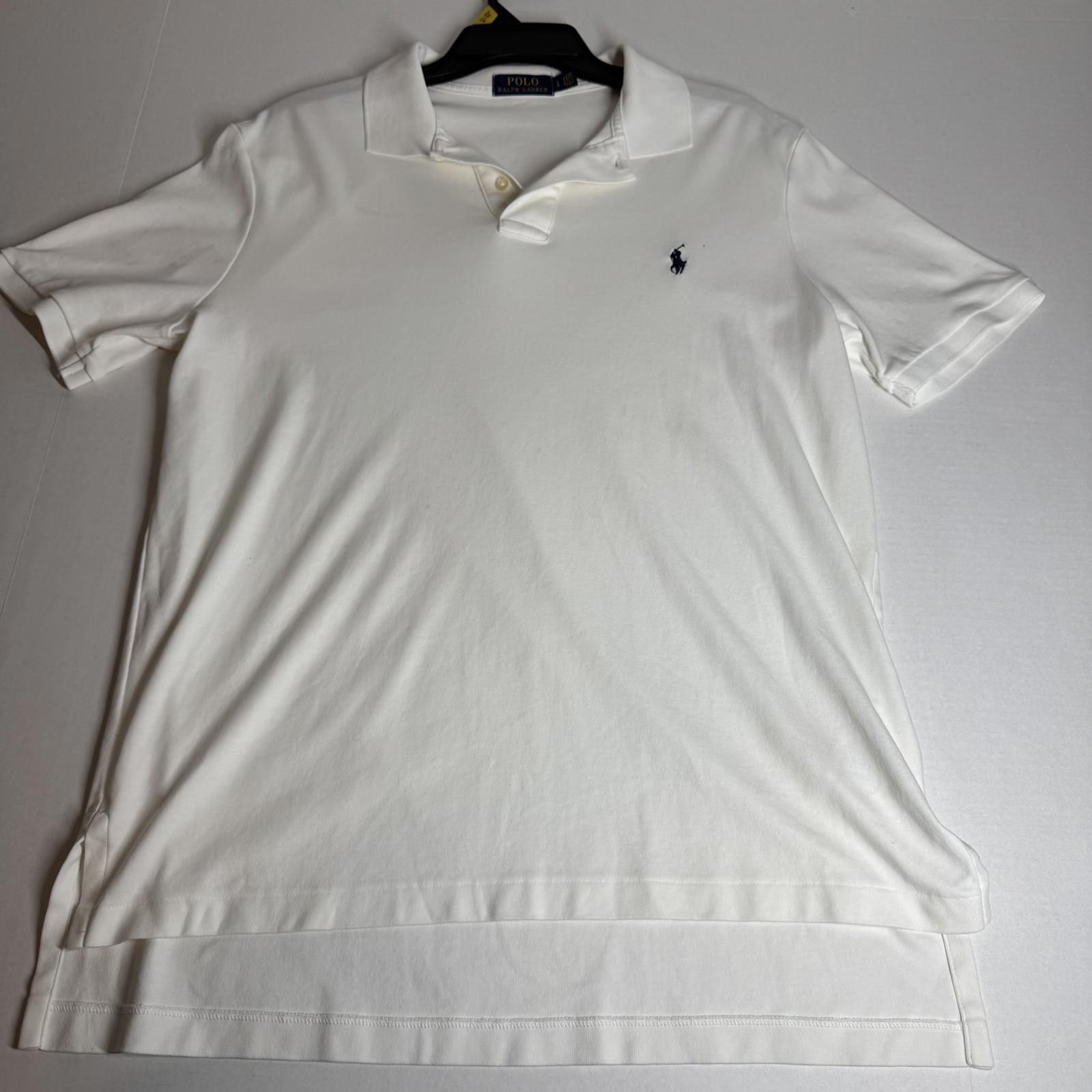 Polo Ralph Lauren White Ralph Lauren Polo Men Shirt Blue Tag/Horse Size US L / EU 52-54 / 3 - 1 Thumbnail