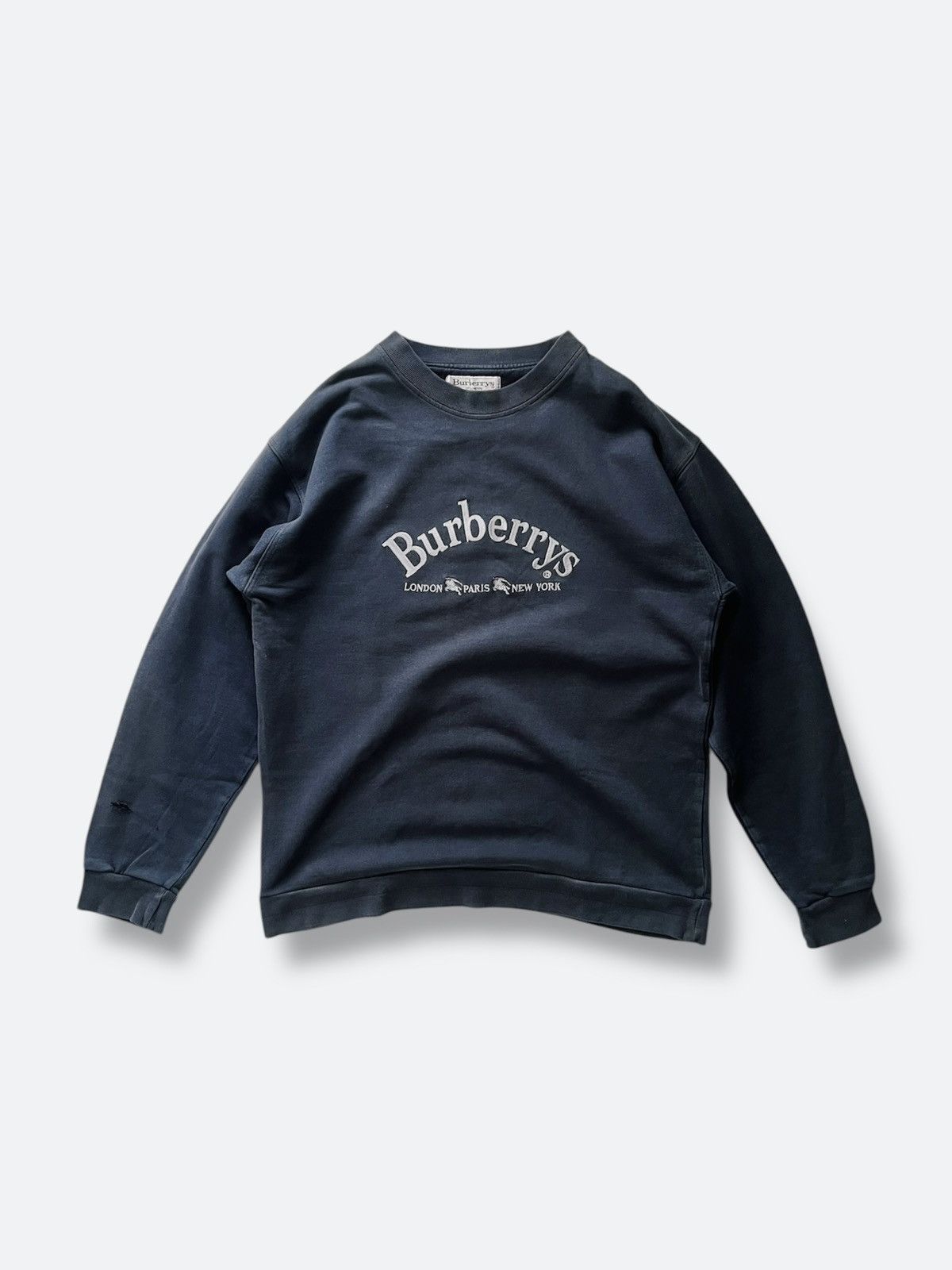 Burberry × Vintage Vintage Burberry / Burberry’s Navy Sweater Size US XL / EU 56 / 4 - 1 Thumbnail