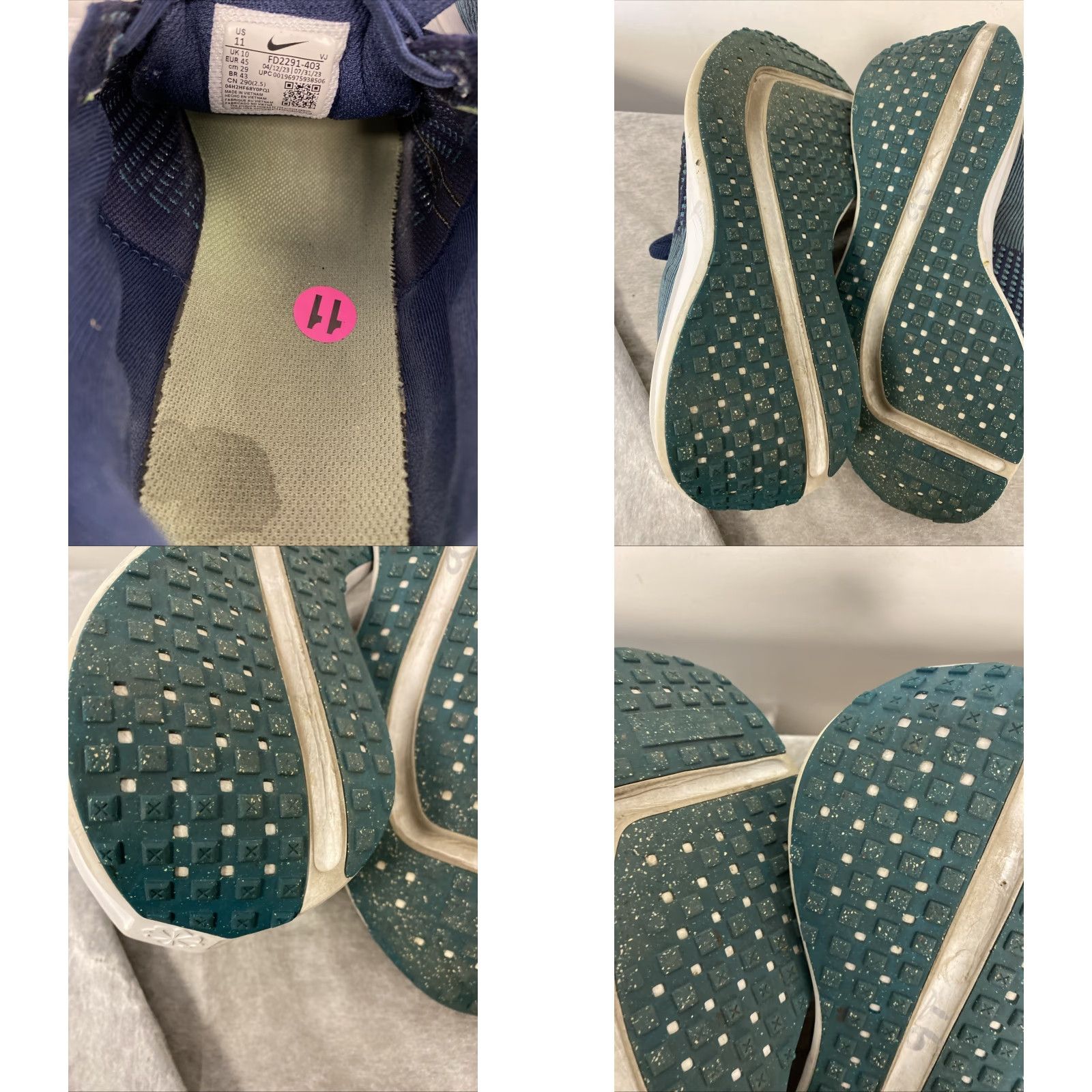 Nike Nike Interact Run Men Sneaker College Navy Teal 11 US/UK 45 EU FlyKnit 403 FD2291-403 Size US 10 / EU 43 - 8 Thumbnail