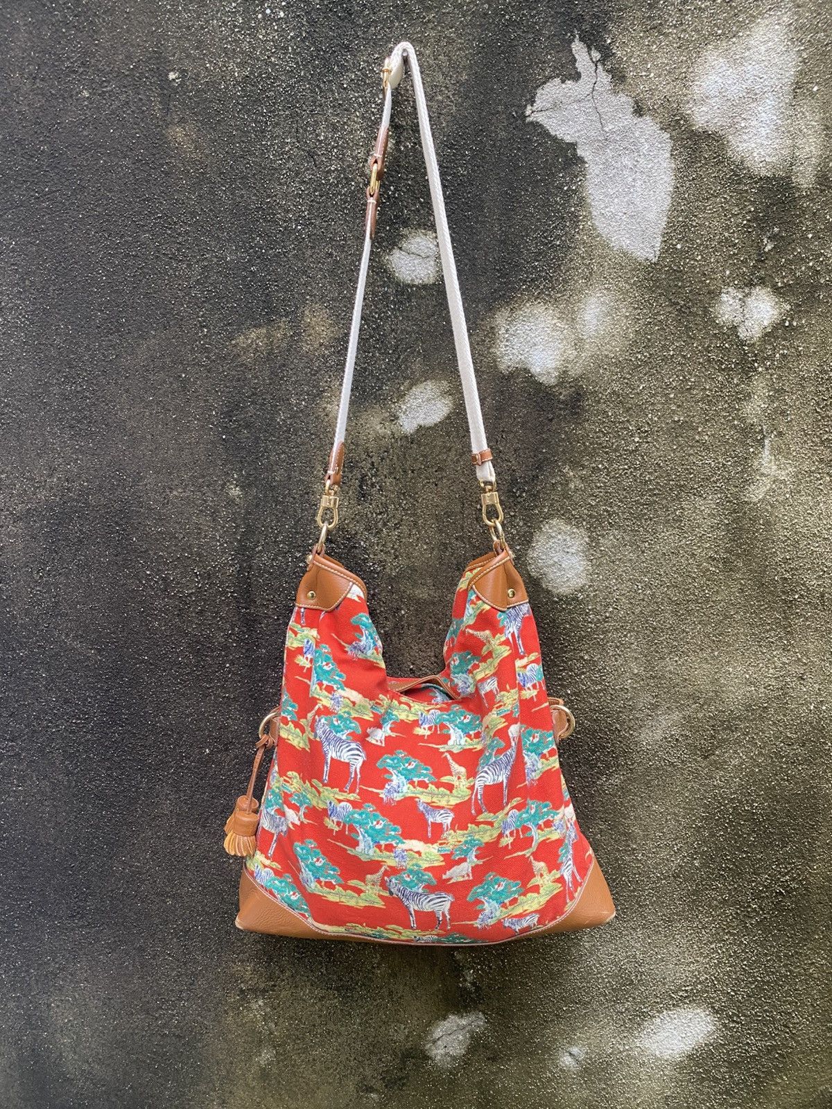 Yohji Yamamoto Yohji Yamamoto Y’saccs Full Print Safari Sling Bag Size ONE SIZE - 7 Thumbnail