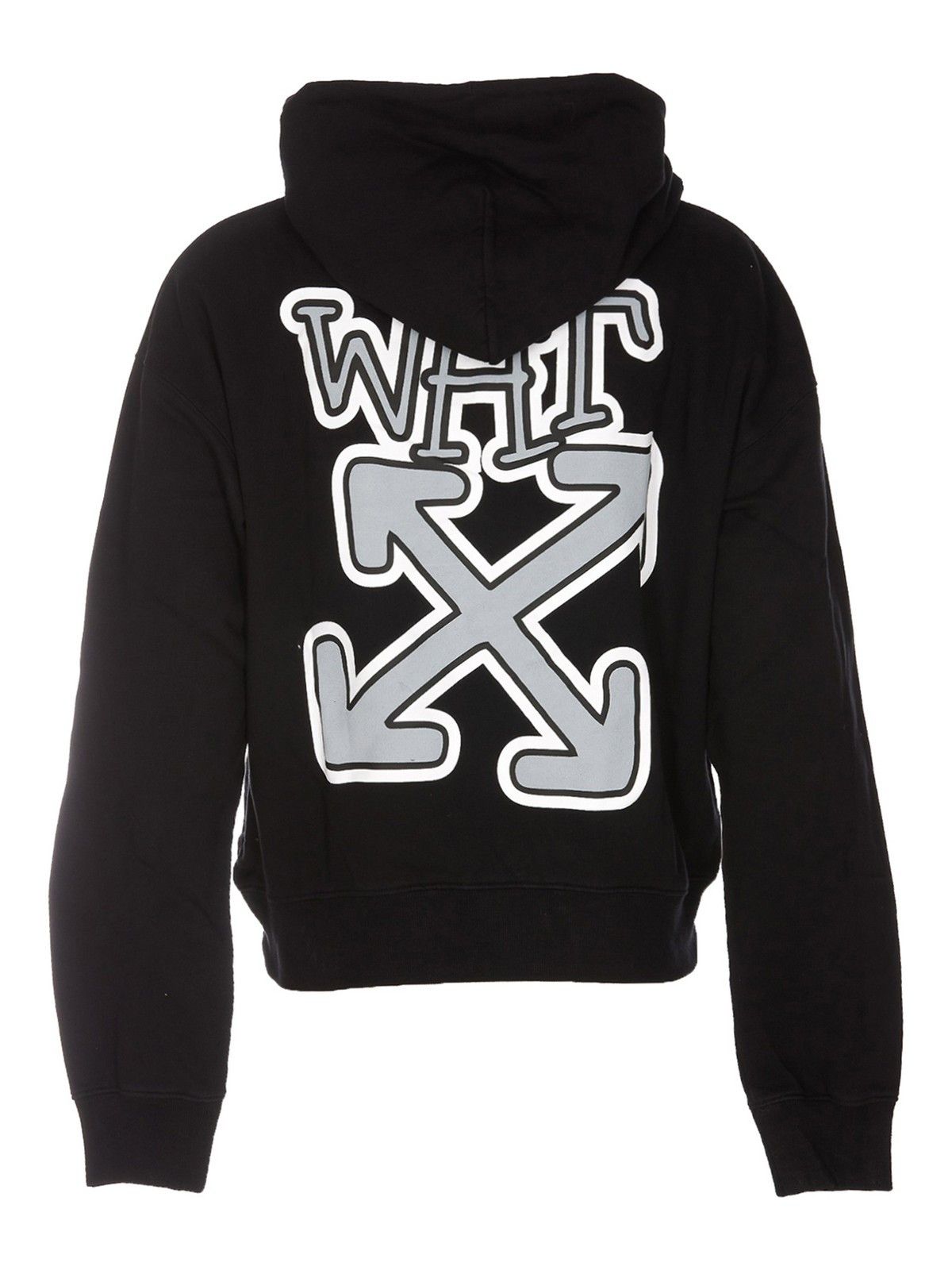 Off-White o1gr1nt1124 Carlos Arrow Over Hoodie in Black Size US M / EU 48-50 / 2 - 2 Thumbnail