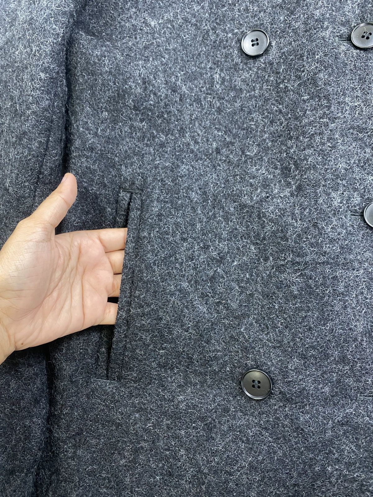Designer × Uniqlo × Vintage Vtg Uniqlo X Ines De La Fressange Paris Wool Jacket Coat Size US S / EU 44-46 / 1 - 8 Thumbnail
