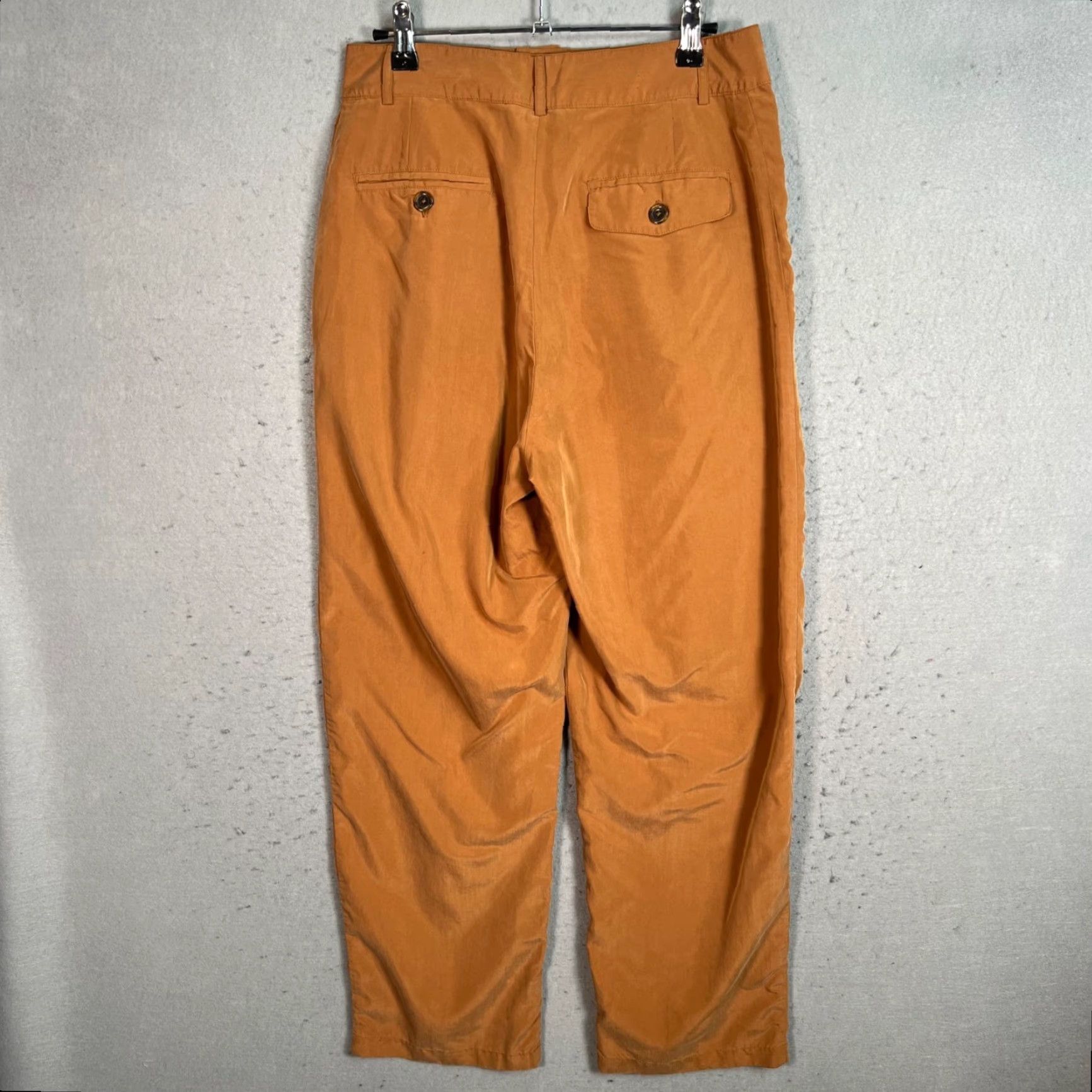 Urban Outfitters VINTAGE Urban Outfitters Womens High-Waisted Trousers Size 6 Brown Wide-Leg Pants Inseam 26" Modal/Polyester Shoes? Size ONE SIZE - 2 Thumbnail
