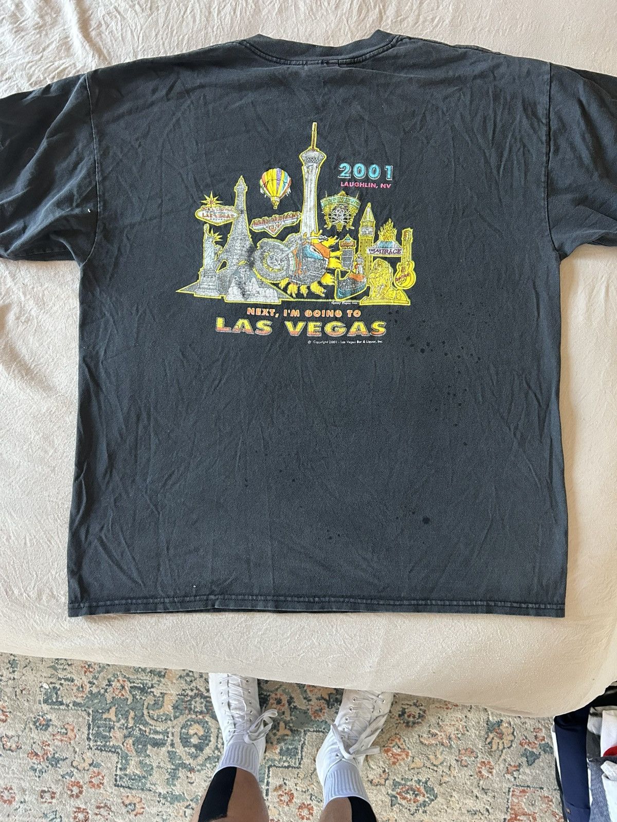 Vintage Vintage Las Vegas Bar & Liquor T-Shirt Size US XL / EU 56 / 4 - 3 Thumbnail
