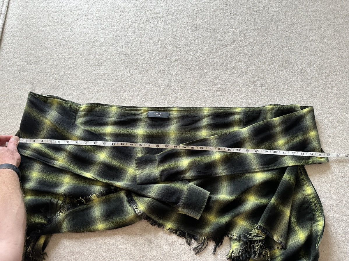 Amiri SS19 Amiri raw hem flannel waist wrap shirt Size ONE SIZE - 9 Thumbnail