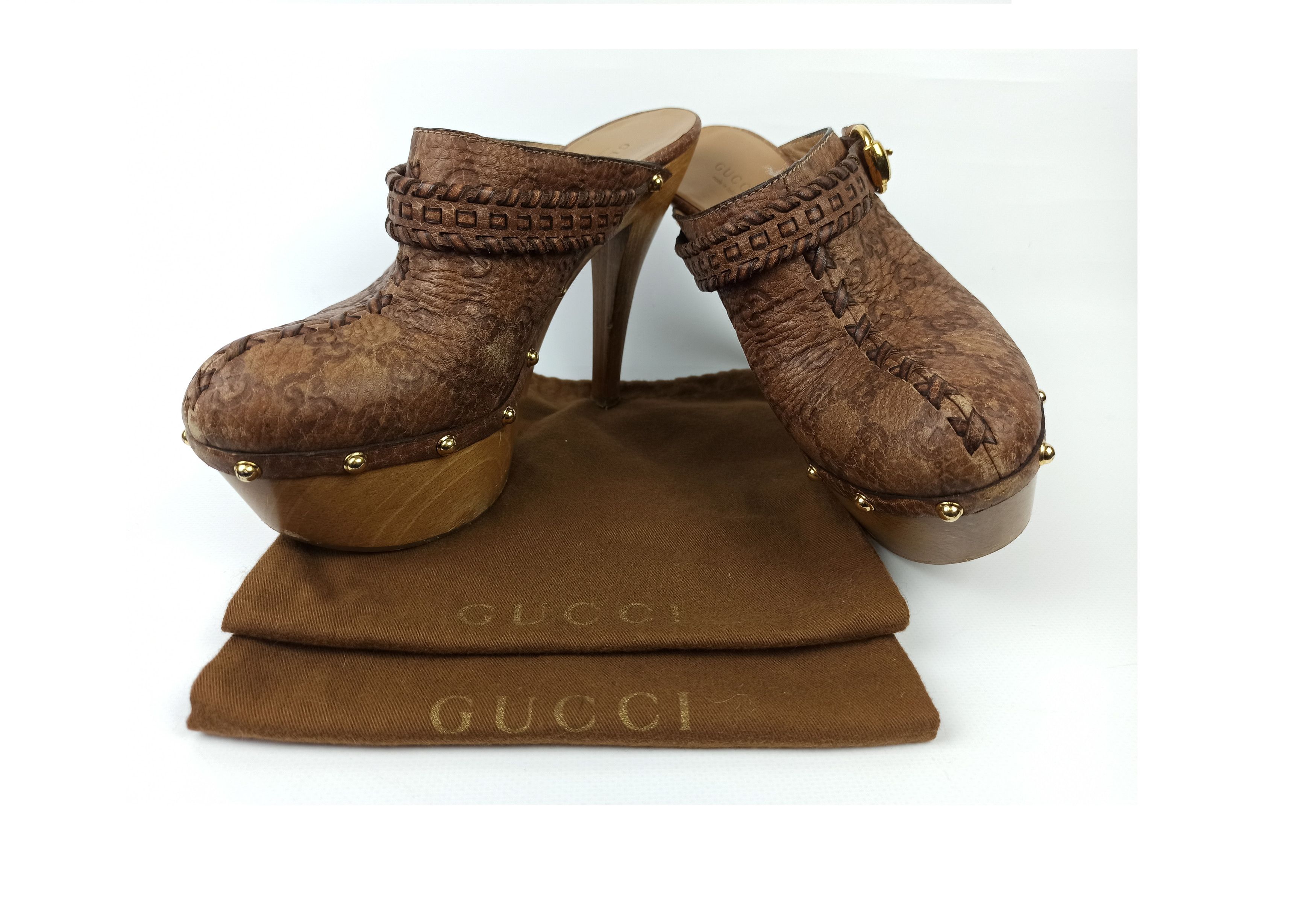 Gucci Gucci High Heels Leather Shoes Size US 10 / IT 40 - 1 Thumbnail