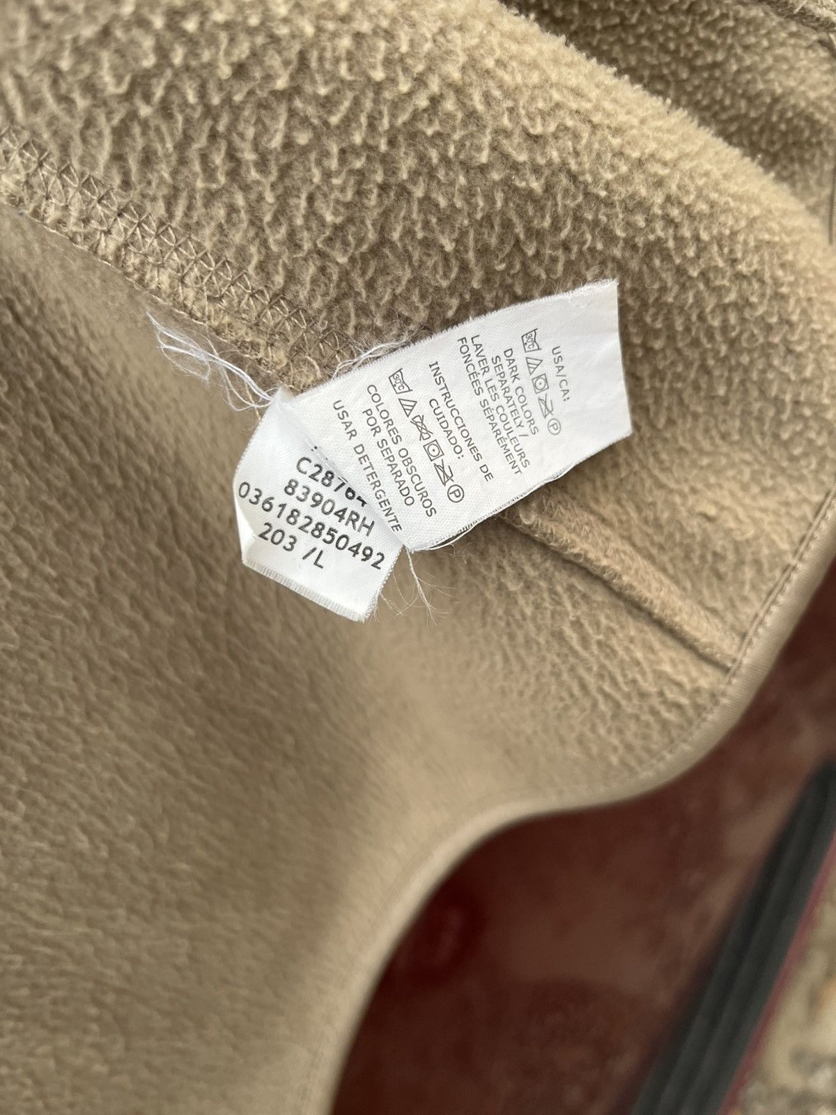 Chaps Ralph Lauren Y2K Chaps men's beige fleece jacket with full zip closure Size US L / EU 52-54 / 3 - 9 Thumbnail