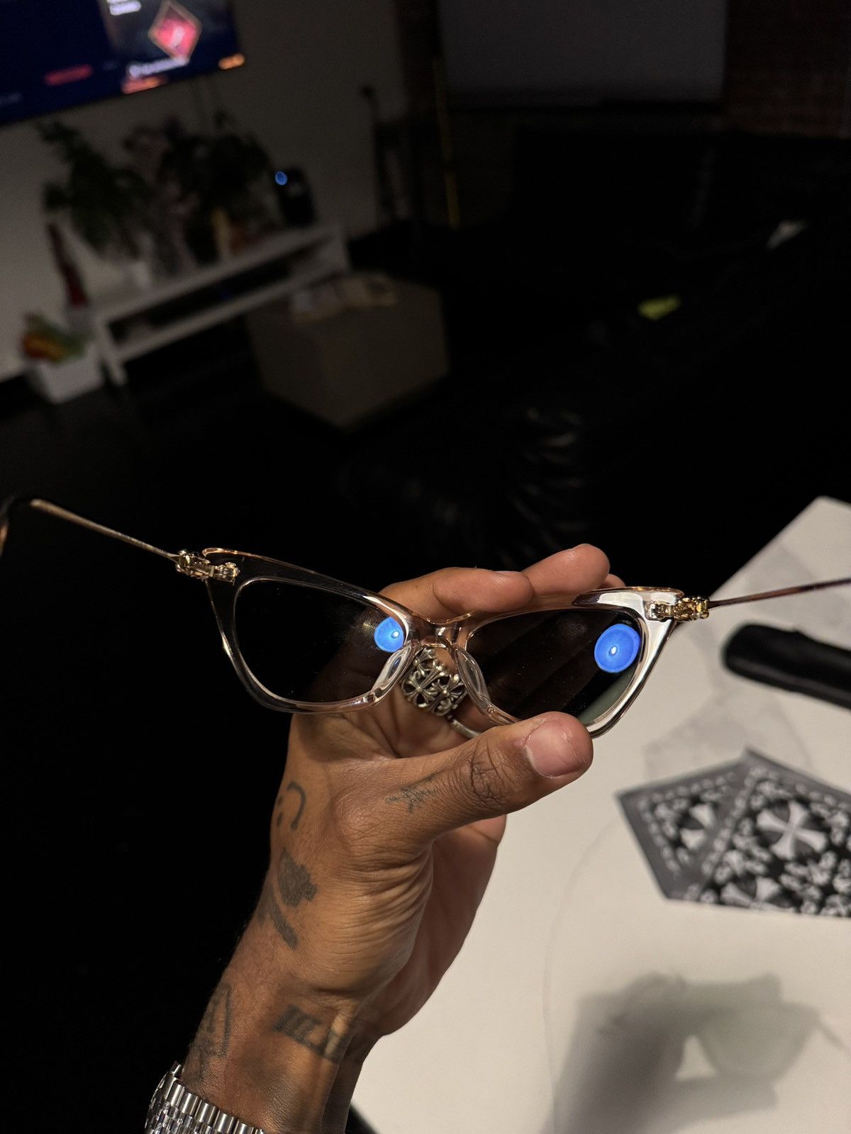 Chrome Hearts Chrome Hearts BAILEY GIRL FRAME Size ONE SIZE - 3 Thumbnail