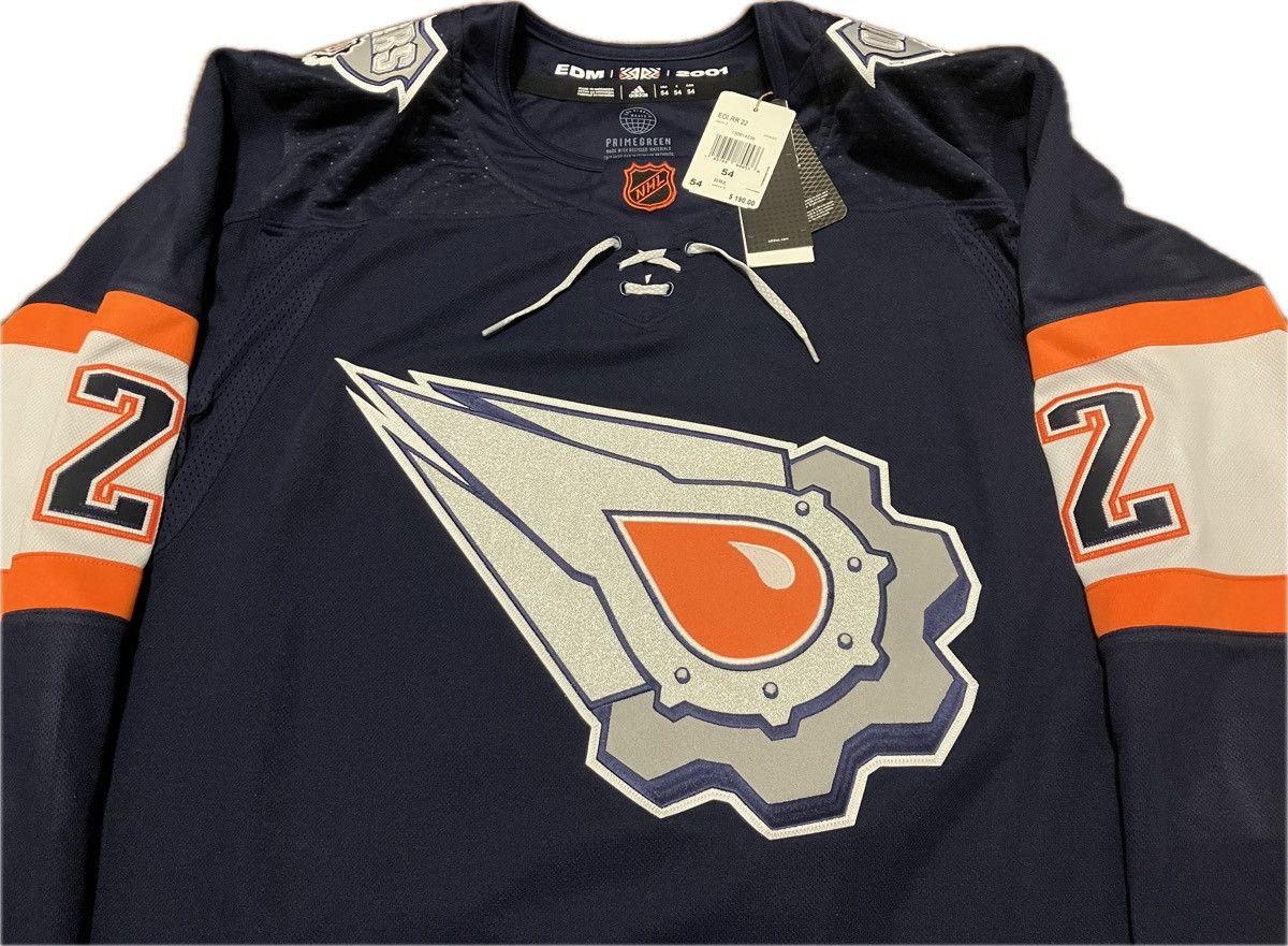 Adidas Edmonton Oilers Bouchard RR 2.0 Adidas NHL Hockey Jersey 54 Size US XL / EU 56 / 4 - 2 Thumbnail