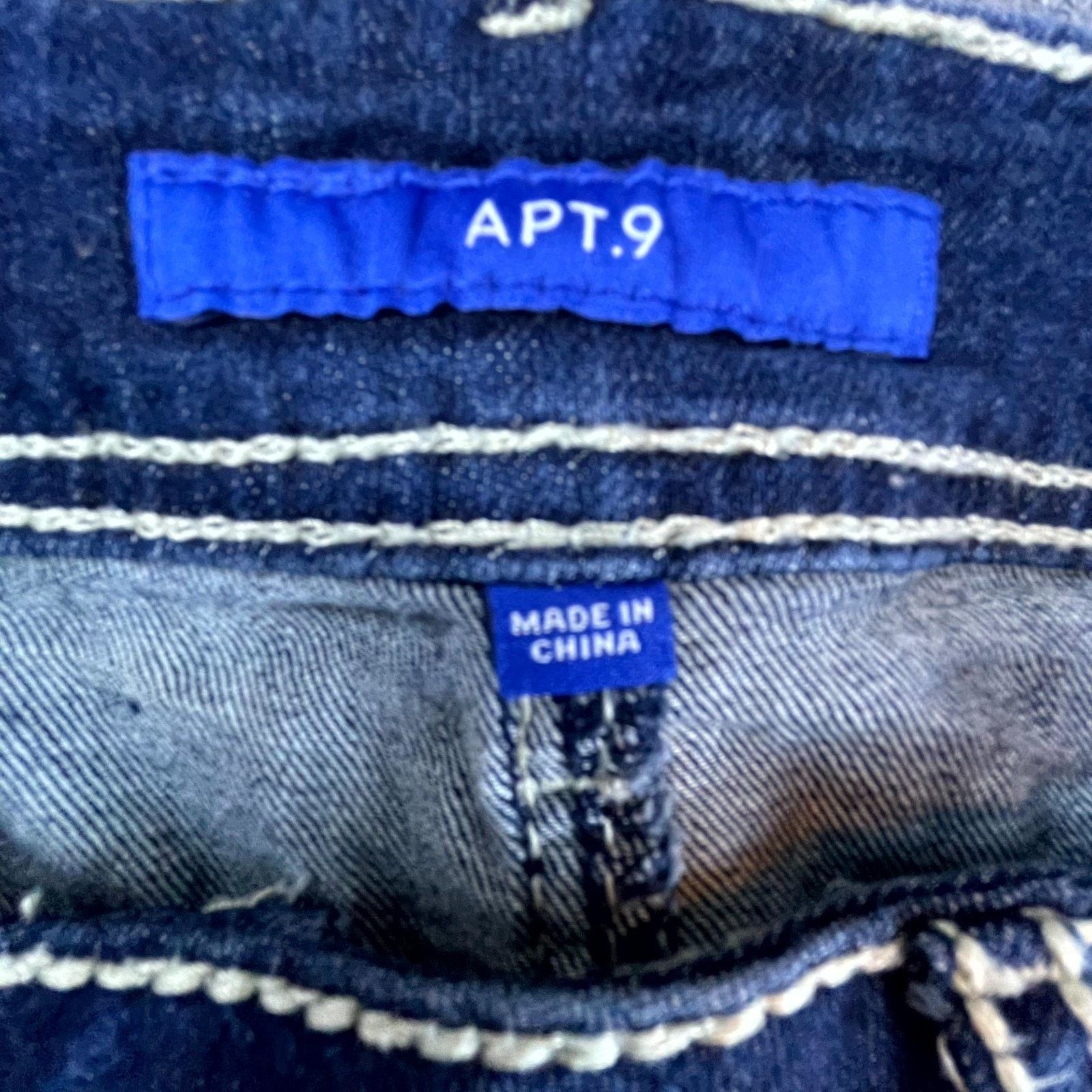 Apt. 9 Apt.9 Jeans Women 34 Y2K Flap Pockets Rhinestones Bootcut Size 34" / US 12 / IT 48 - 9 Thumbnail