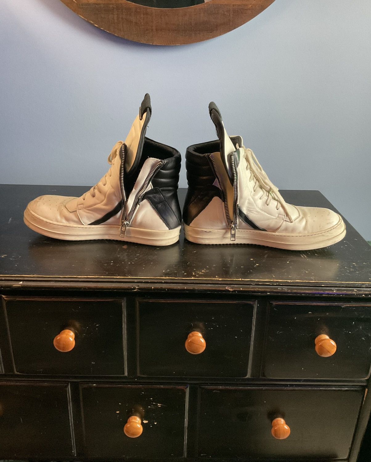 Rick Owens Rick Owens FW14 White Geobasket Sz 44 *RARE* Size US 11 / EU 44 - 4 Thumbnail
