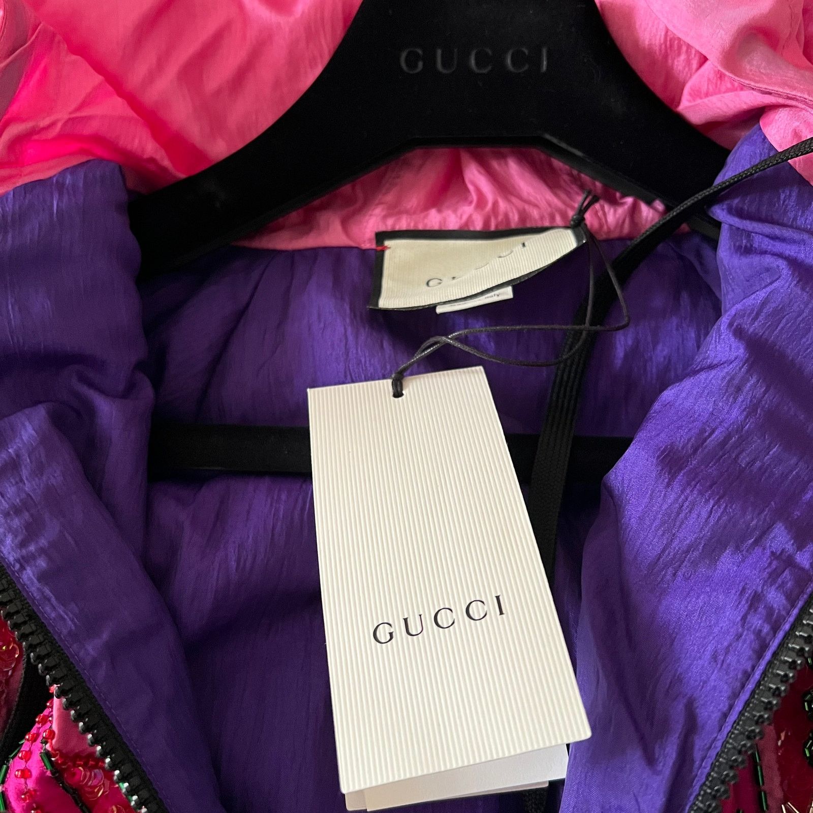 Gucci Gucci Fringe,Beaded,Sequin&Crystal Accents Bomber Jacket, XS Size XS / US 0-2 / IT 36-38 - 20 Thumbnail