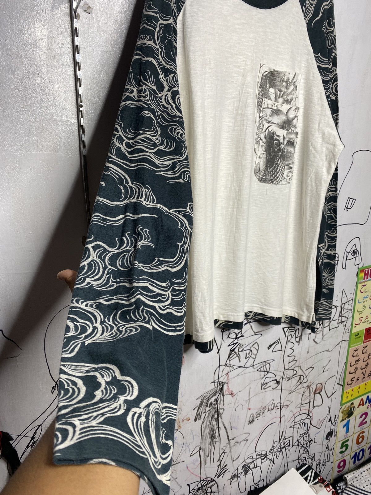 Edition Japan karakuri tamashii multi pocket sukajan tattoo koi L/S shirt Size US XXL / EU 58 / 5 - 5 Thumbnail