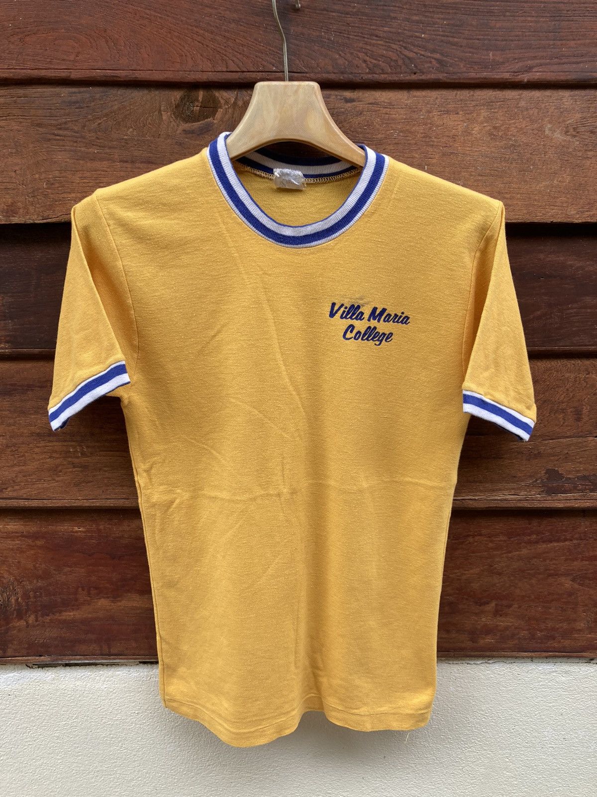 Vintage VINTAGE 60s/70s VELVA SHEEN Villa Maria College Ringer Size US M / EU 48-50 / 2 - 1 Thumbnail
