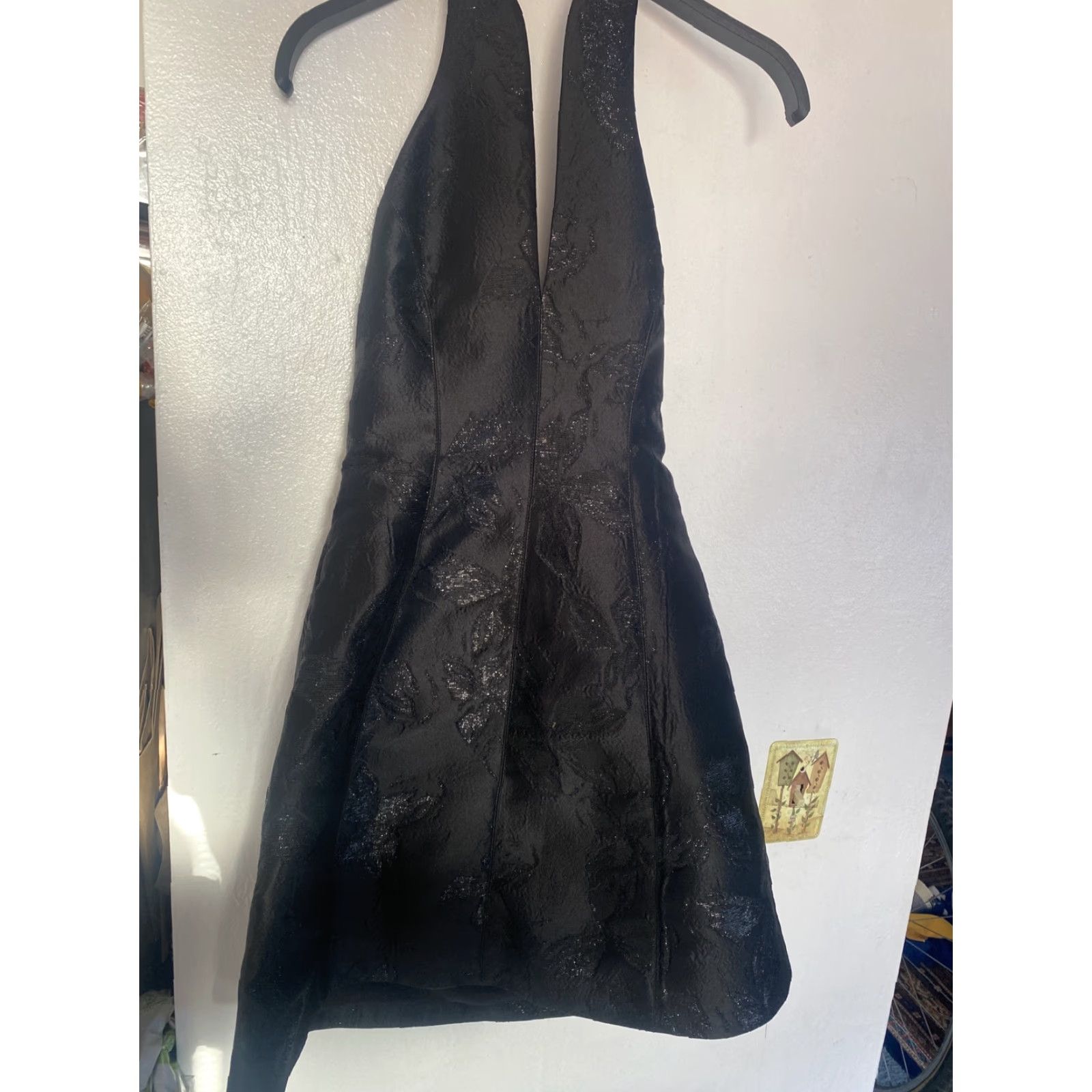 Halston HALSTON Dress Notch Neck Women’s 0 Black Knee Length Ball Gown Women Dress UPC Size XS / US 0-2 / IT 36-38 - 5 Thumbnail