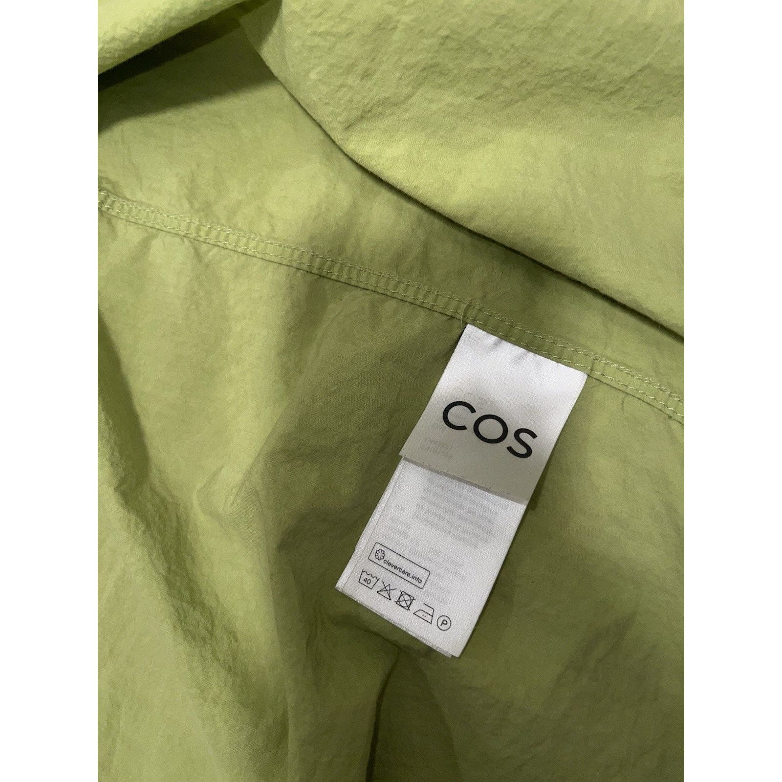 Cos COS Bright Green Shirt Button Up Cotton Size XL Men A003120 Size US XL / EU 56 / 4 - 7 Thumbnail
