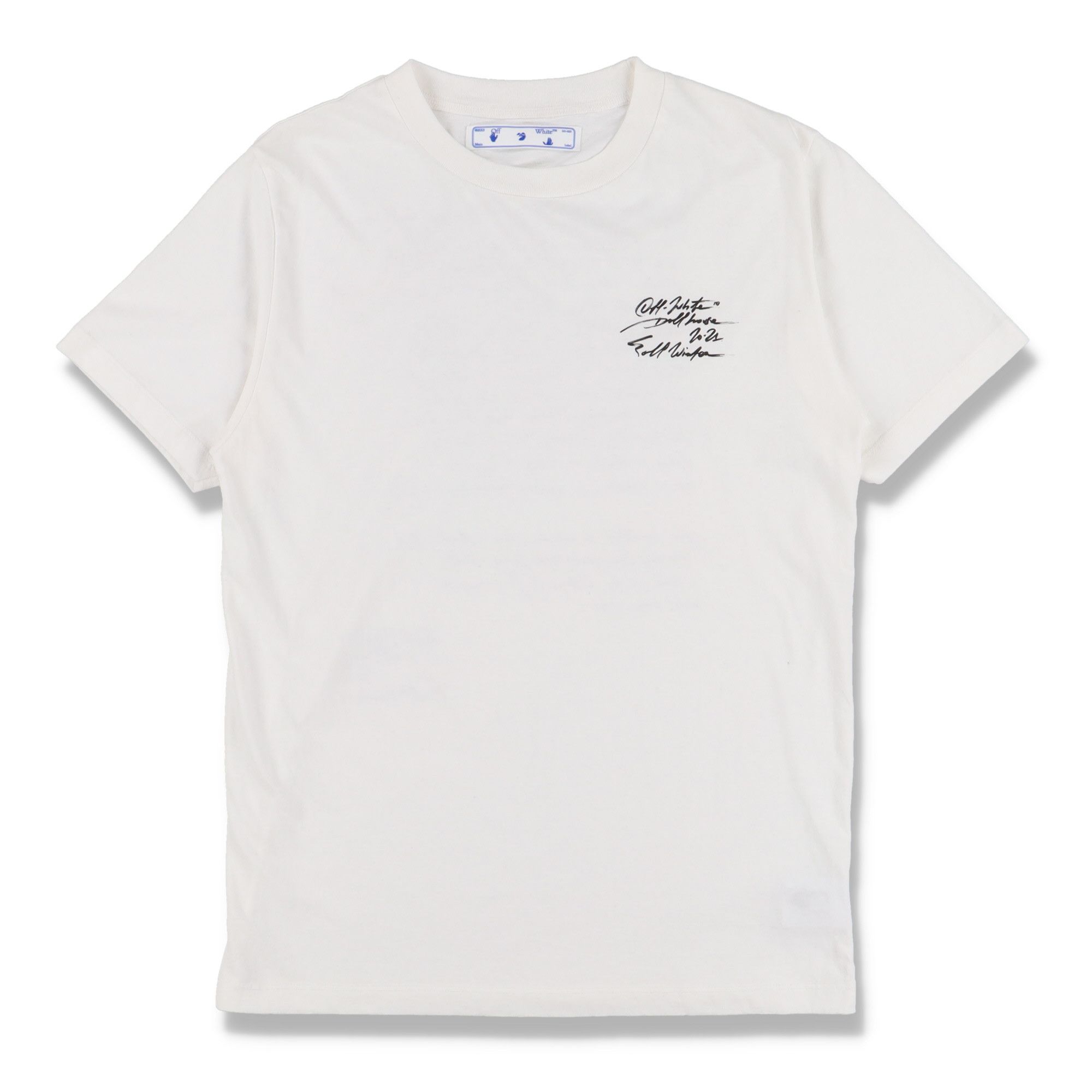 Off-White White Letter Print Logo T-Shirt Size M / US 6-8 / IT 42-44 - 5 Thumbnail