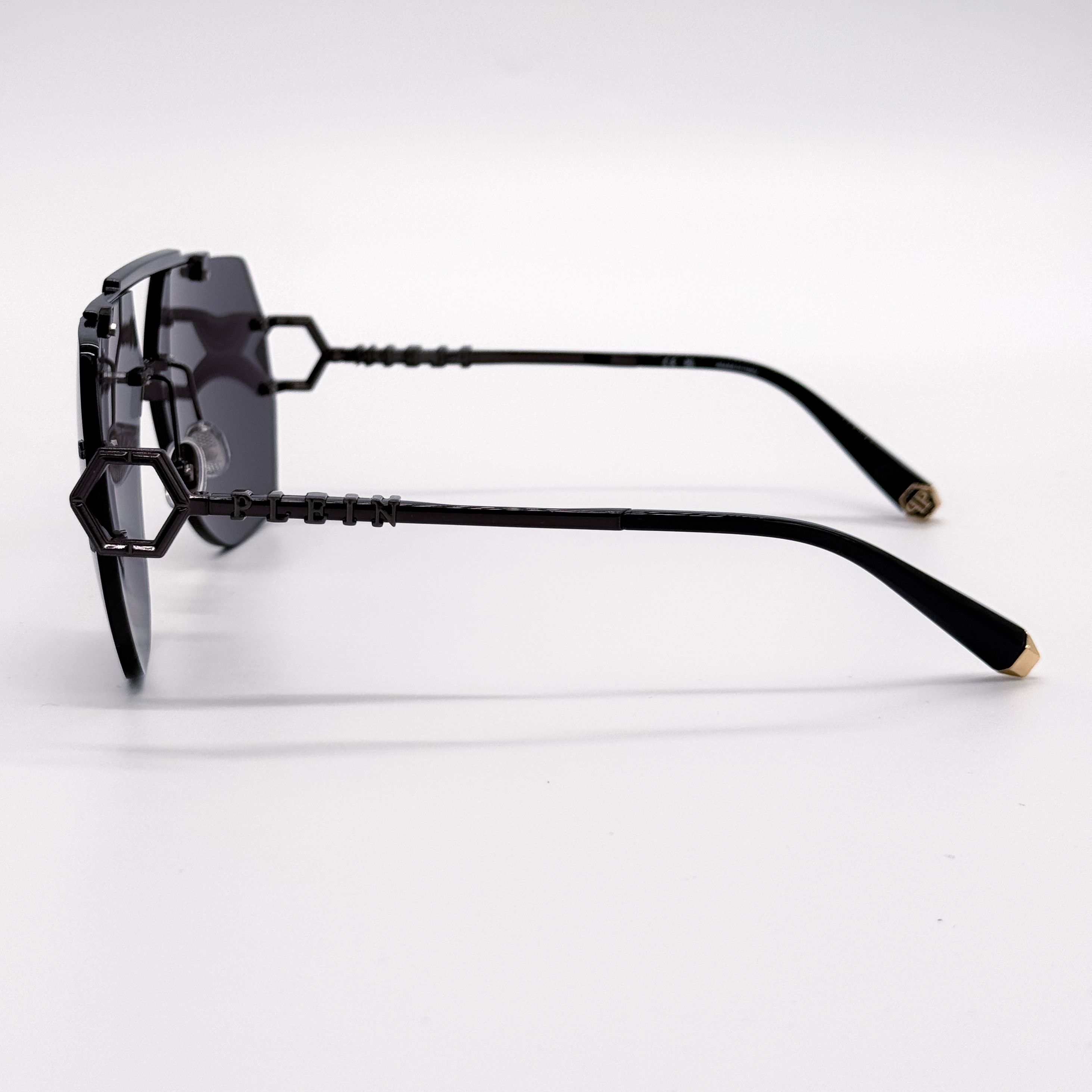 Philipp Plein NEW PHILIPP PLEIN SLEEK SPP111 672X GREY UNISEX SUNGLASSES Size ONE SIZE - 5 Thumbnail