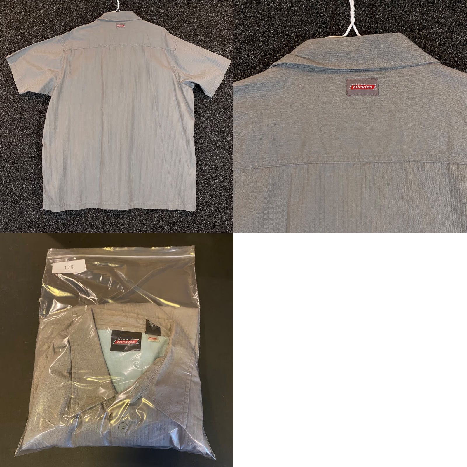 Dickies Dickies Shirt Mens 3XL Gray Button Up Chest Pocket Outdoors S/S Button-Up Casual Workwear Regular Men X-Large Size US XXL / EU 58 / 5 - 8 Thumbnail