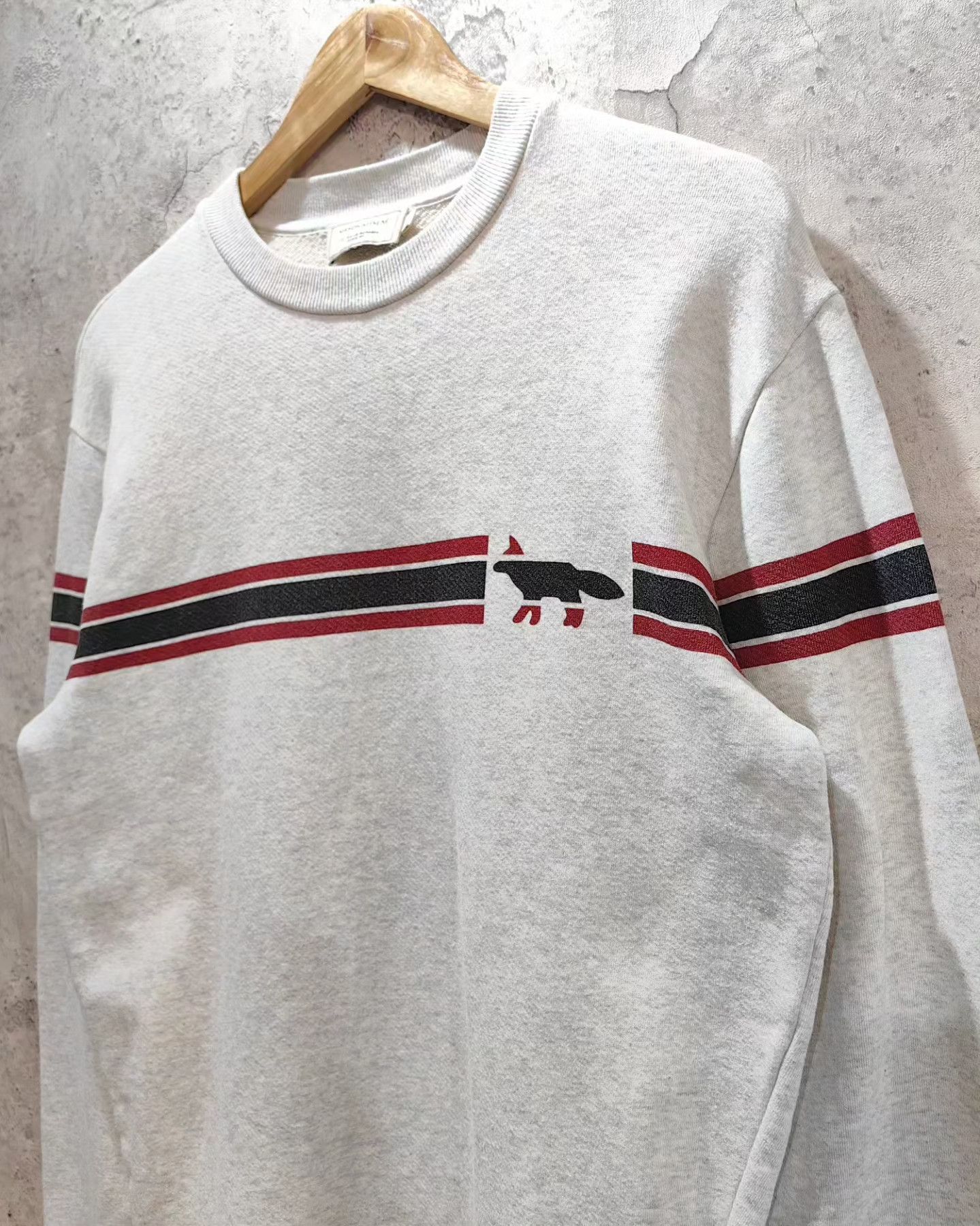 Maison Kitsune Maison Kitsune striped fox sweater Size US XS / EU 42 / 0 - 5 Thumbnail