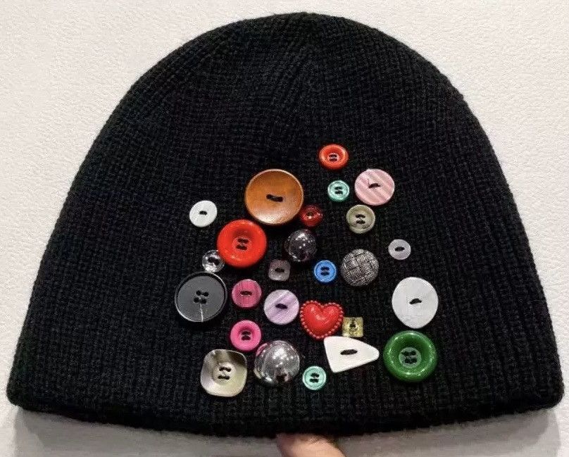 Japanese Brand × Vintage Outdoor retro multi button knitted beanie hat Size ONE SIZE - 1 Thumbnail