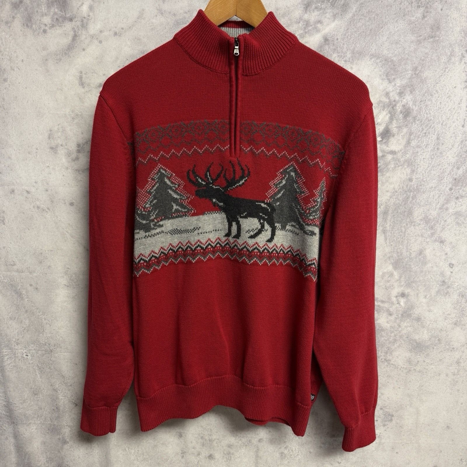Chaps Ralph Lauren Chaps Ralph Lauren Knit Sweater Adult Large 22x25 Red Winter Size US L / EU 52-54 / 3 - 1 Thumbnail
