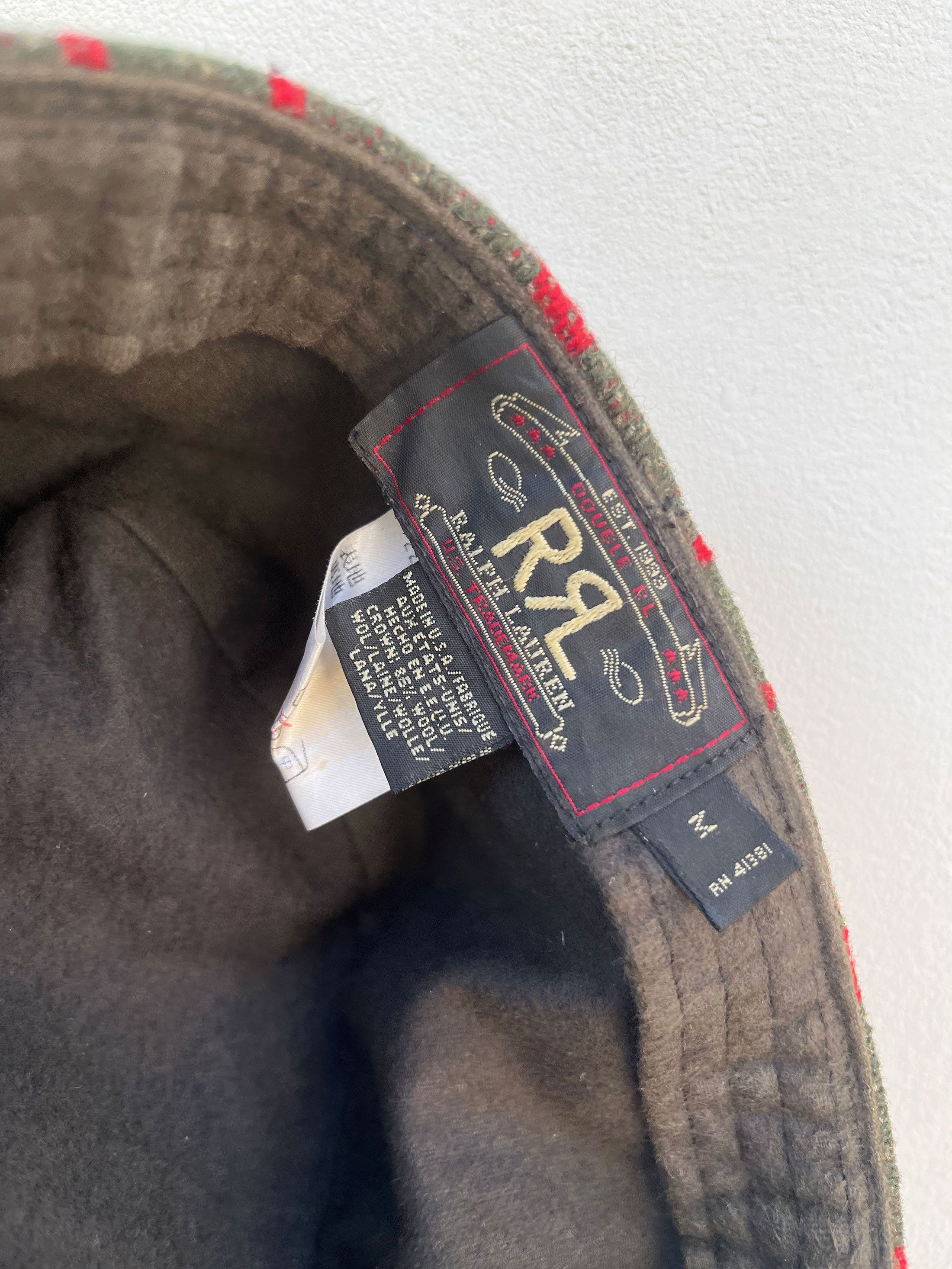 Vintage RRL Mackinaw Fitted Hat Polo Ralph Lauren