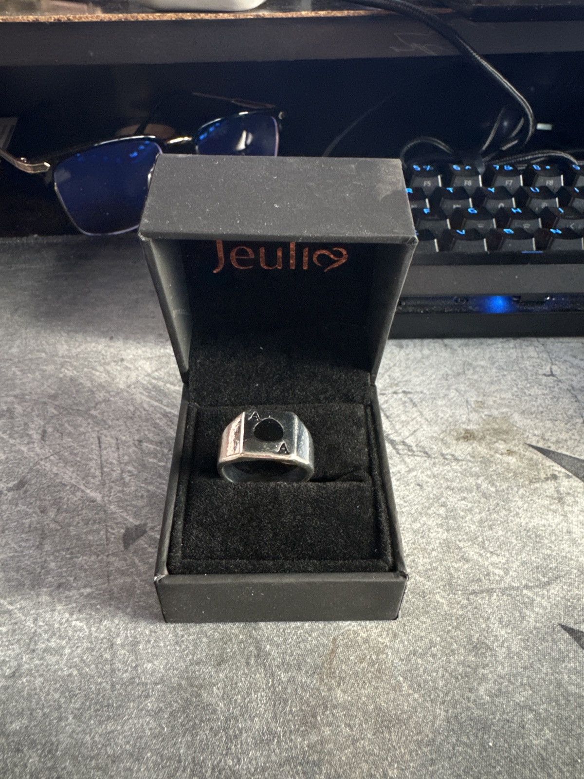 Jewelry × Vintage Sterling steel silver ace card ring Size ONE SIZE - 2 Thumbnail