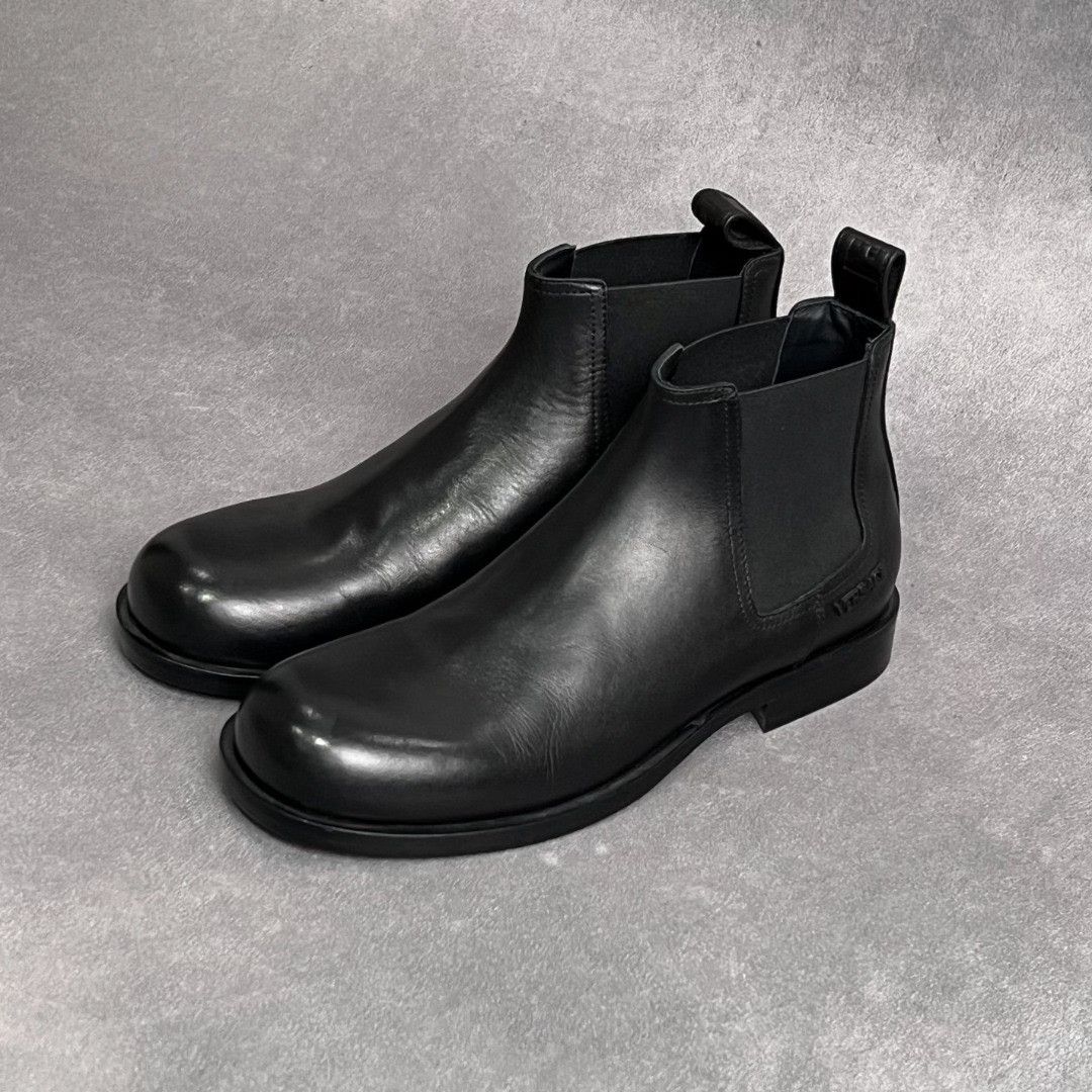 Versace Versace Leather Black Boots 7 Men Size US 7 / EU 40 - 1 Thumbnail