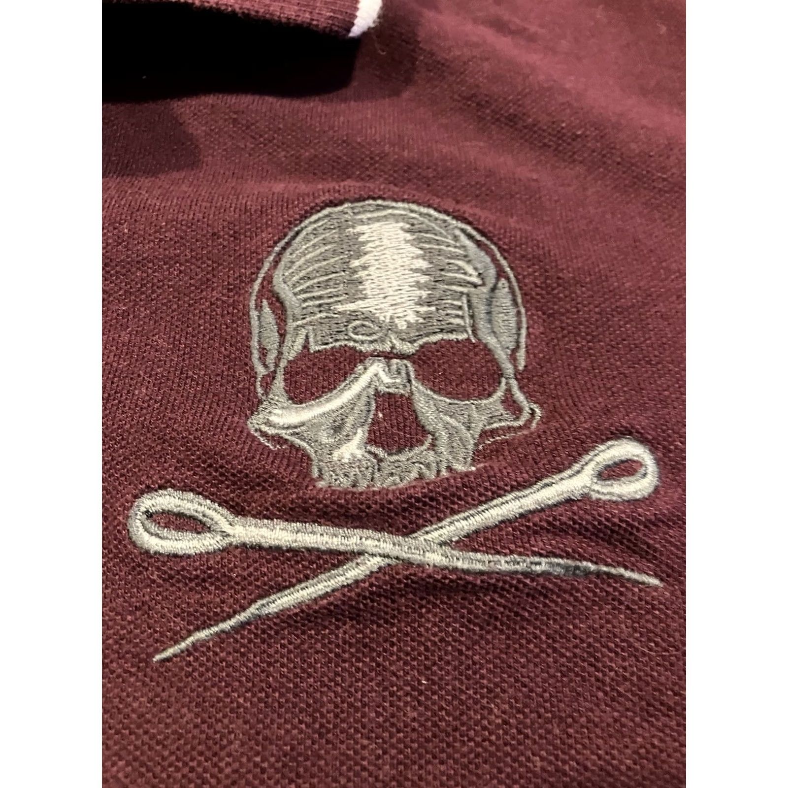 Vintage VINTAGE Marc Ecko Polo Short Sleeve Golf XL Purple Embroidered Skull & Needle Logo Shirt Men Regular Collar Button Size US XL / EU 56 / 4 - 2 Thumbnail
