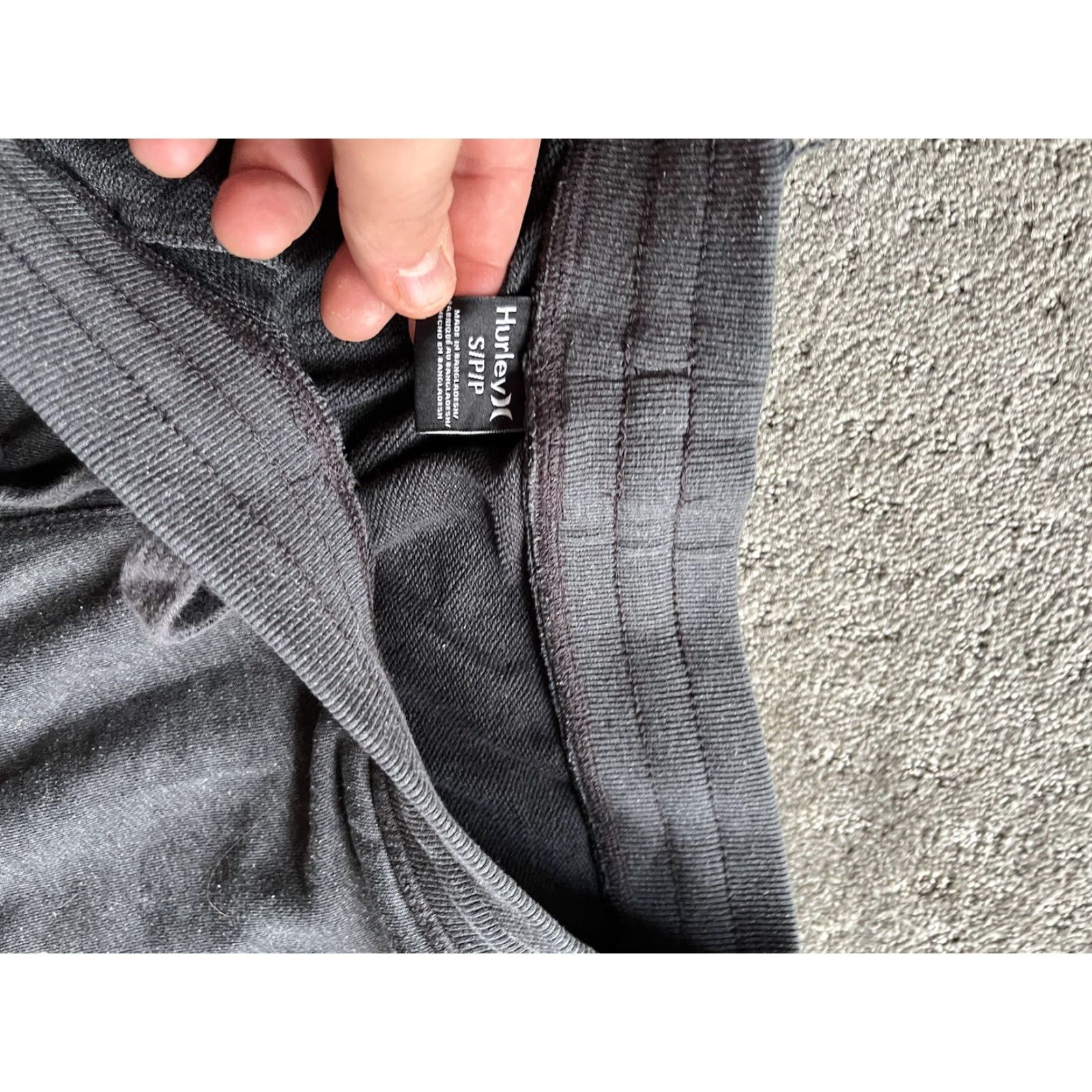 Hurley Hurley Jogger Sweatpants Mens Small Drawstring Logo Pocket Dark Gray Size US 29 - 5 Thumbnail