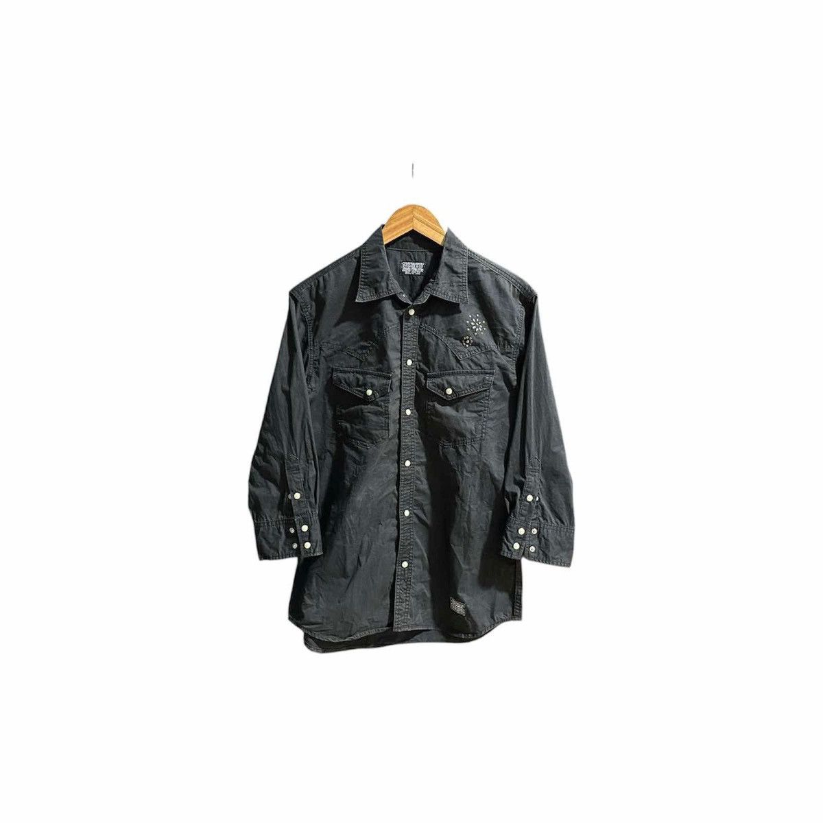 Hysteric Glamour × If Six Was Nine × Japanese Brand 🔥Sick Y2K Stopges & Co Studded Western Shirt Black Size US XL / EU 56 / 4 - 2 Thumbnail