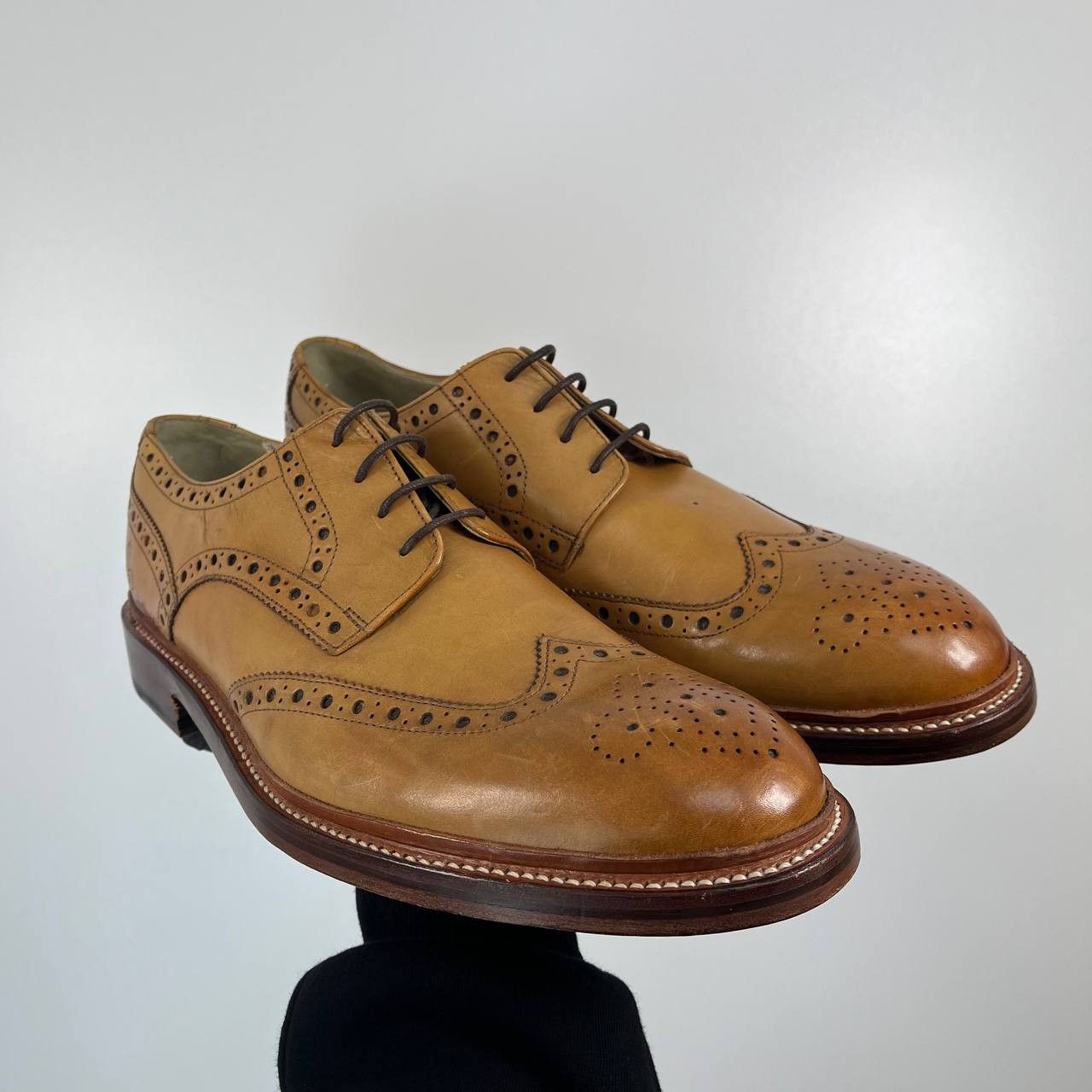 Oliver Sweeney Oliver Sweeney Serpentine Brogue Leather Oxford Size 44 Size US 10 / EU 43 - 1 Thumbnail