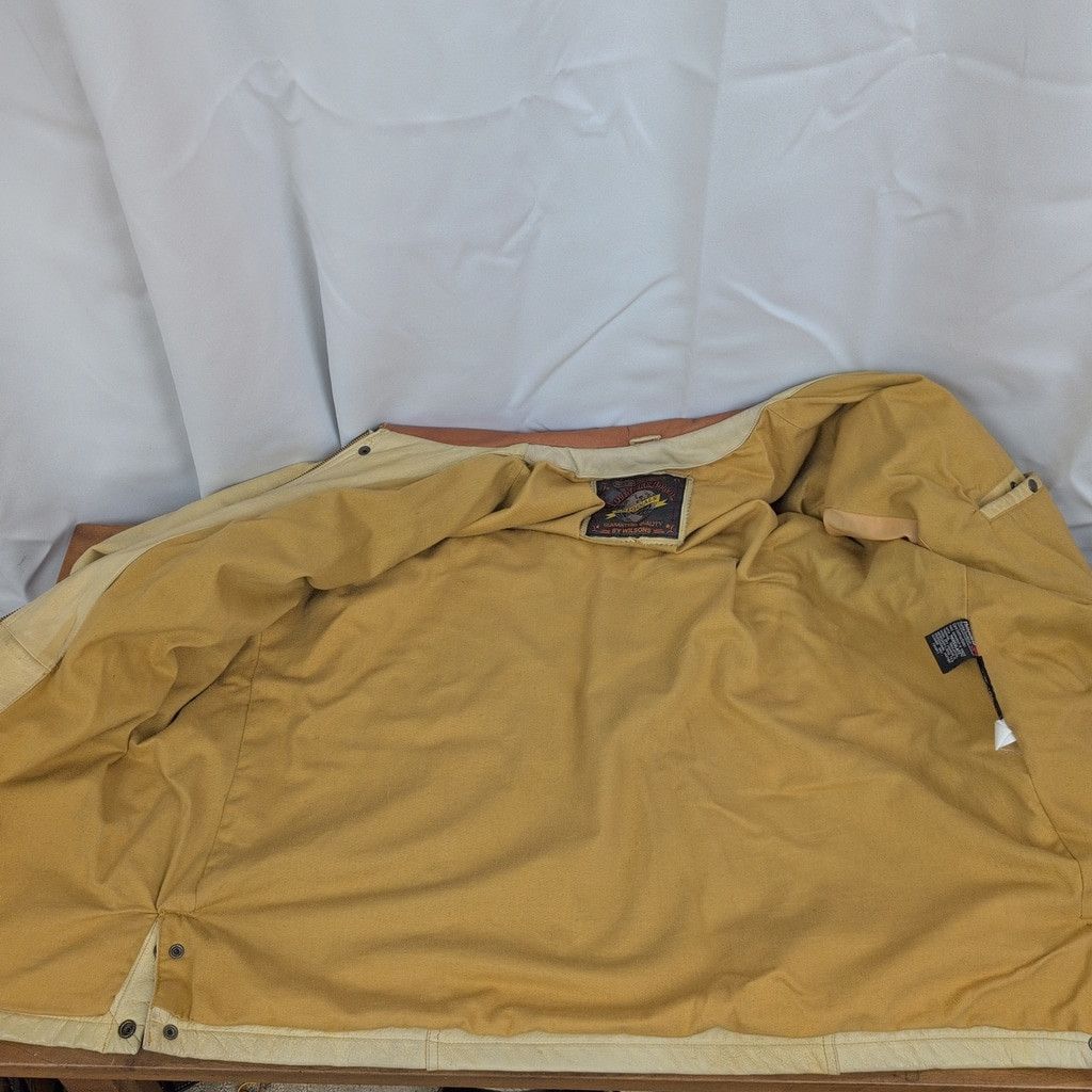 Vintage × Wilsons Leather Vintage Light Brown Leather Field Coat Style Jacket Size US XL / EU 56 / 4 - 6 Thumbnail