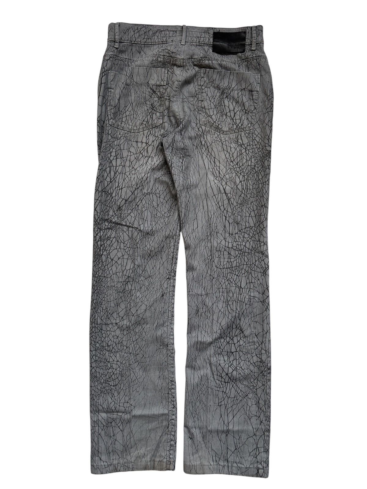 Japanese Brand Spider Web Print Denim Jeans Size US 29 - 3 Thumbnail