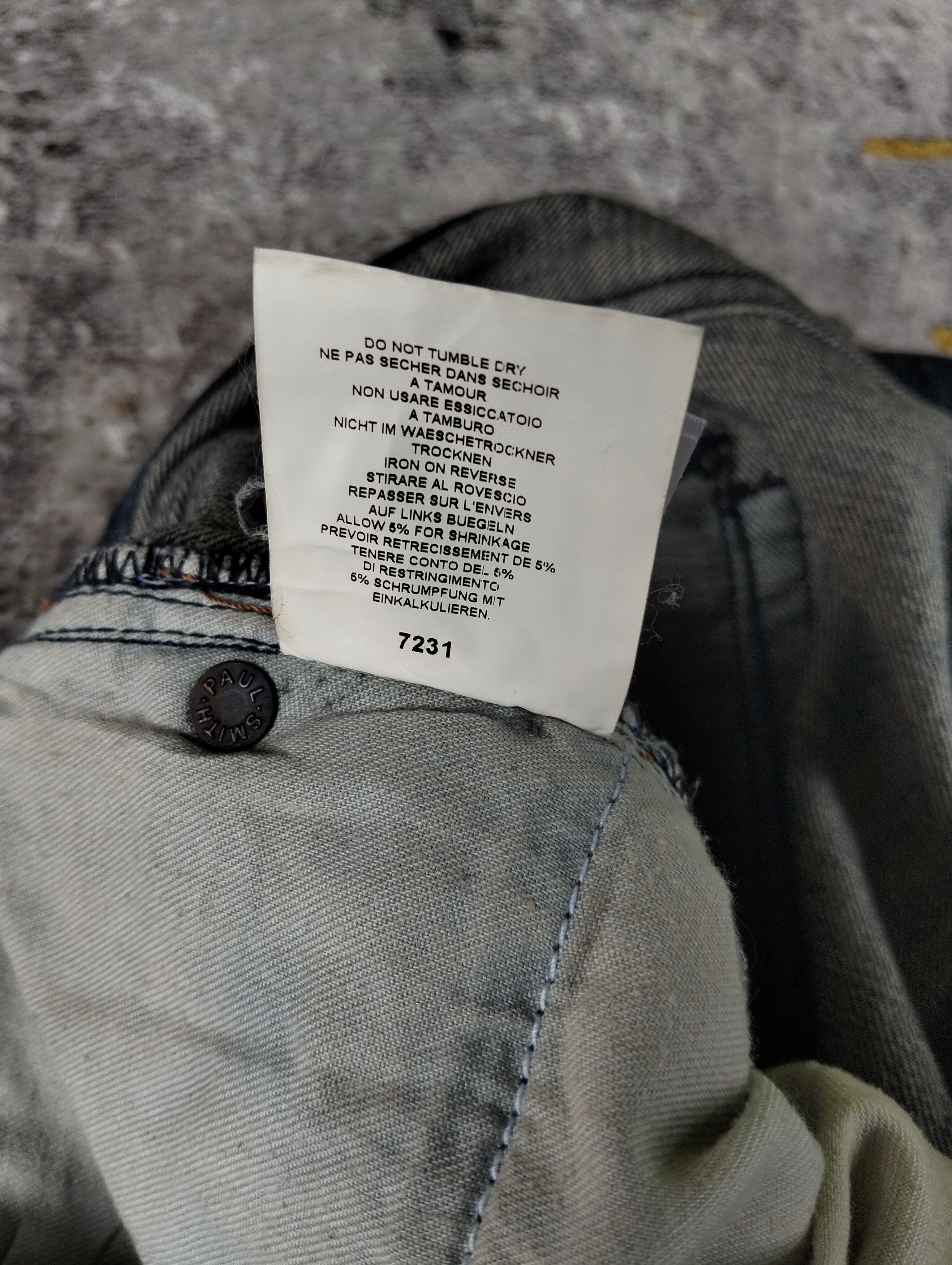 Paul Smith Paul Smith Jeans Button Fly Paint Splatter Distressed Denim Size US 32 / EU 48 - 18 Thumbnail